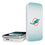 Miami Dolphins Linen 5000mAh Portable Wireless Charger - Sports Gifts, Sports Memorabilia, Sports Collectibles, Fan Shop