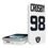 Maxx Crosby Las Vegas Raiders 98 Ready 5000mAh Portable Wireless Charger - Sports Gifts, Sports Memorabilia, Sports Collectibles, Fan Shop