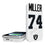Kolton Miller Las Vegas Raiders 74 Ready 5000mAh Portable Wireless Charger - Sports Gifts, Sports Memorabilia, Sports Collectibles, Fan Shop