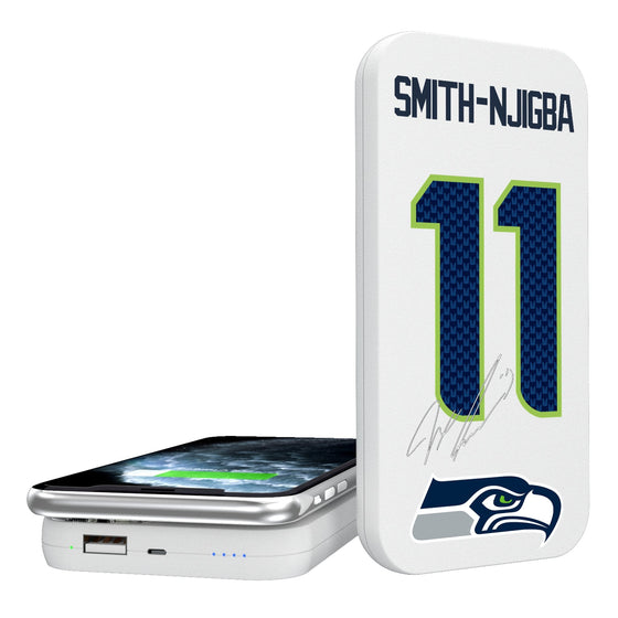 Jaxon Smith-Njigba Seattle Seahawks 11 Game Tactic 5000mAh Portable Wireless Charger - Sports Gifts, Sports Memorabilia, Sports Collectibles, Fan Shop