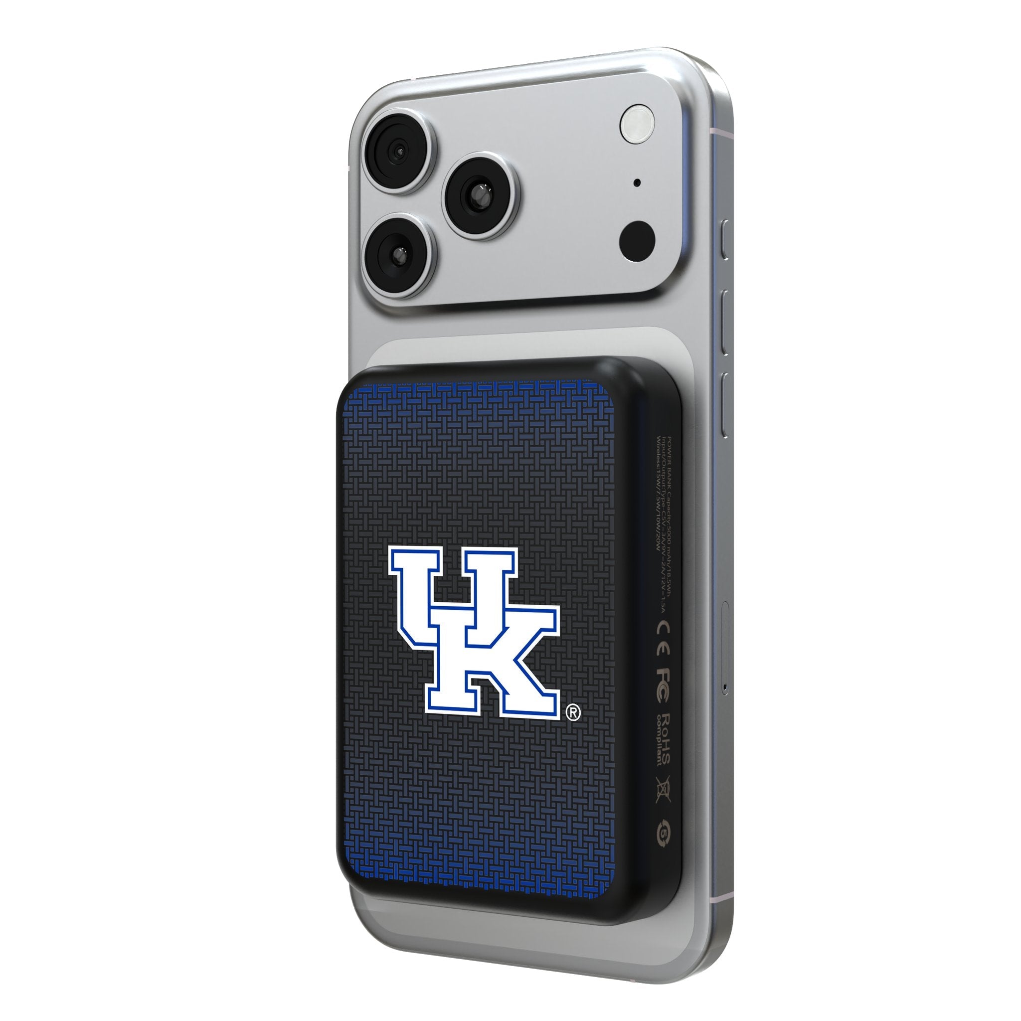 University of Kentucky Wildcats Linen Wireless Mag Power Bank - Sports Gifts, Sports Memorabilia, Sports Collectibles, Fan Shop