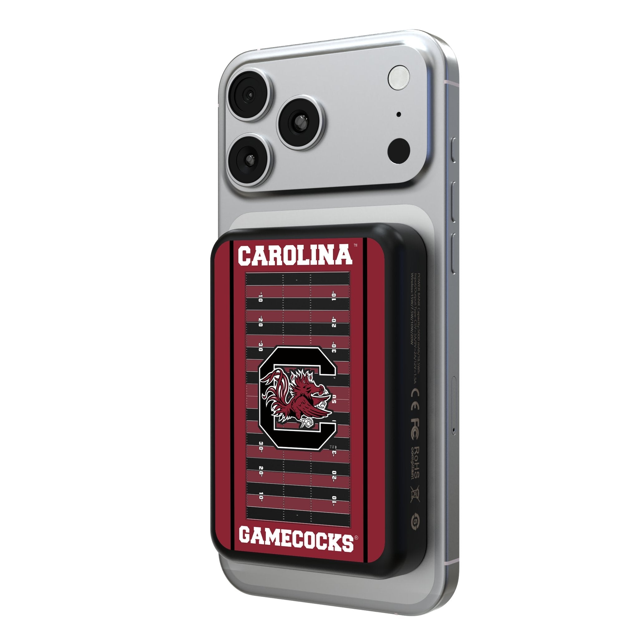 University of South Carolina Gamecocks Field Wireless Mag Power Bank - Sports Gifts, Sports Memorabilia, Sports Collectibles, Fan Shop