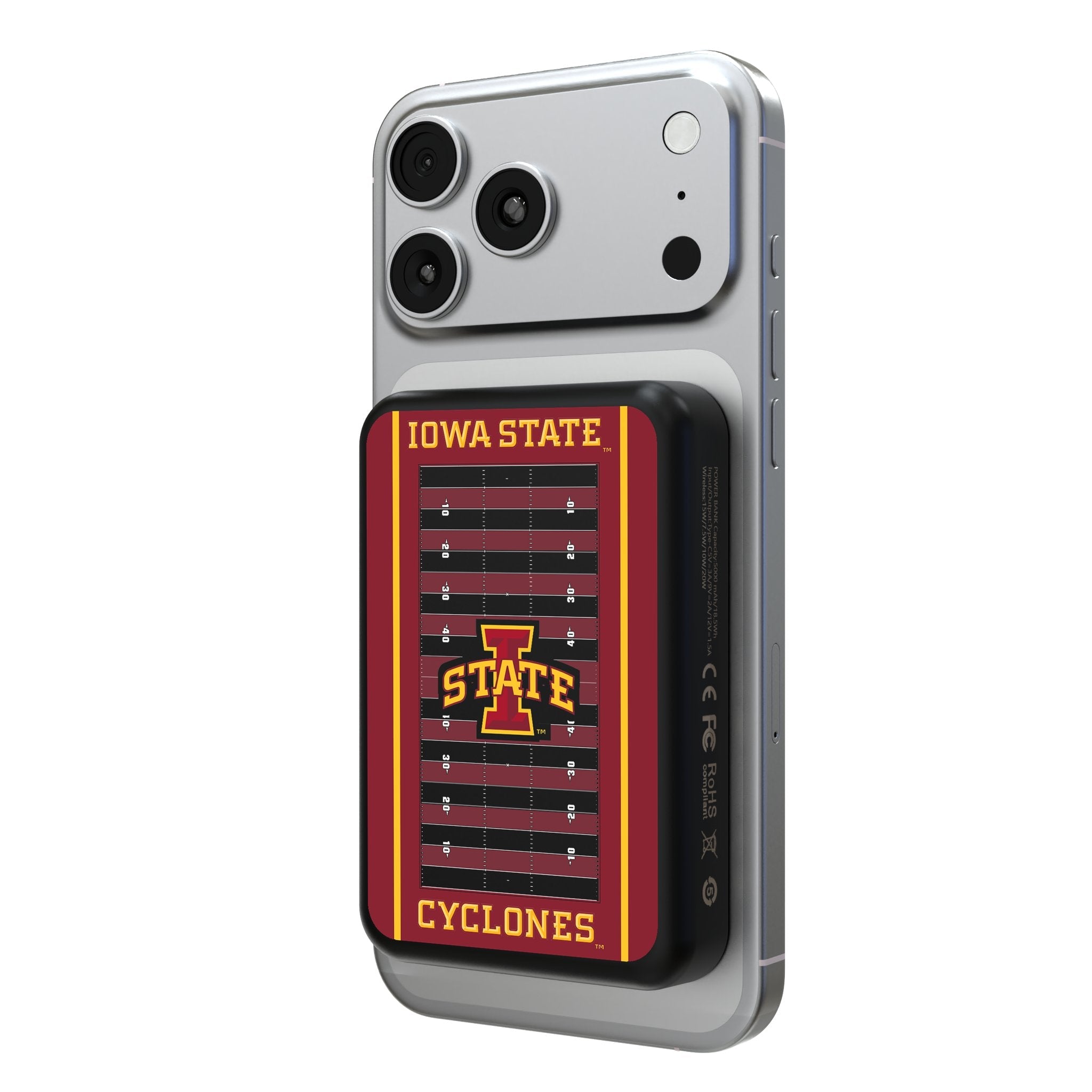 Iowa State University Cyclones Field Wireless Mag Power Bank