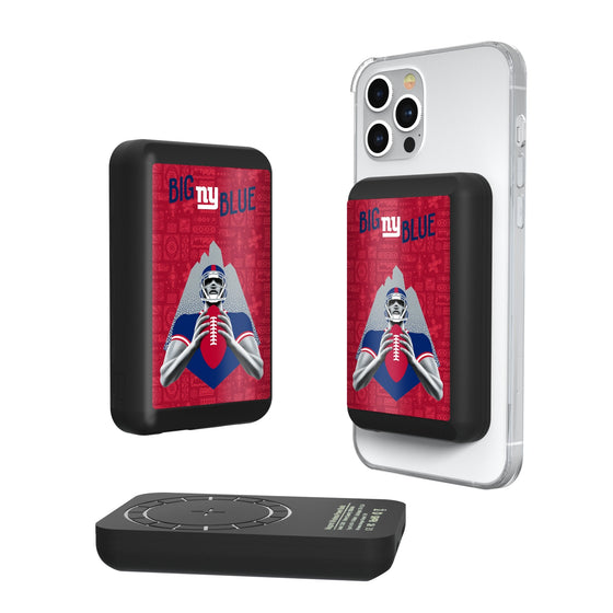 New York Giants 2024 Illustrated Limited Edition Wireless Mag Power Bank-0