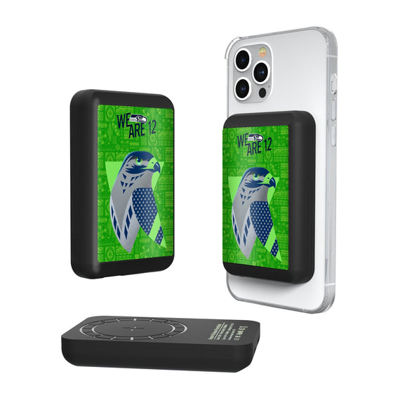 Seattle Seahawks 2024 Illustrated Limited Edition Wireless Mag Power Bank-0