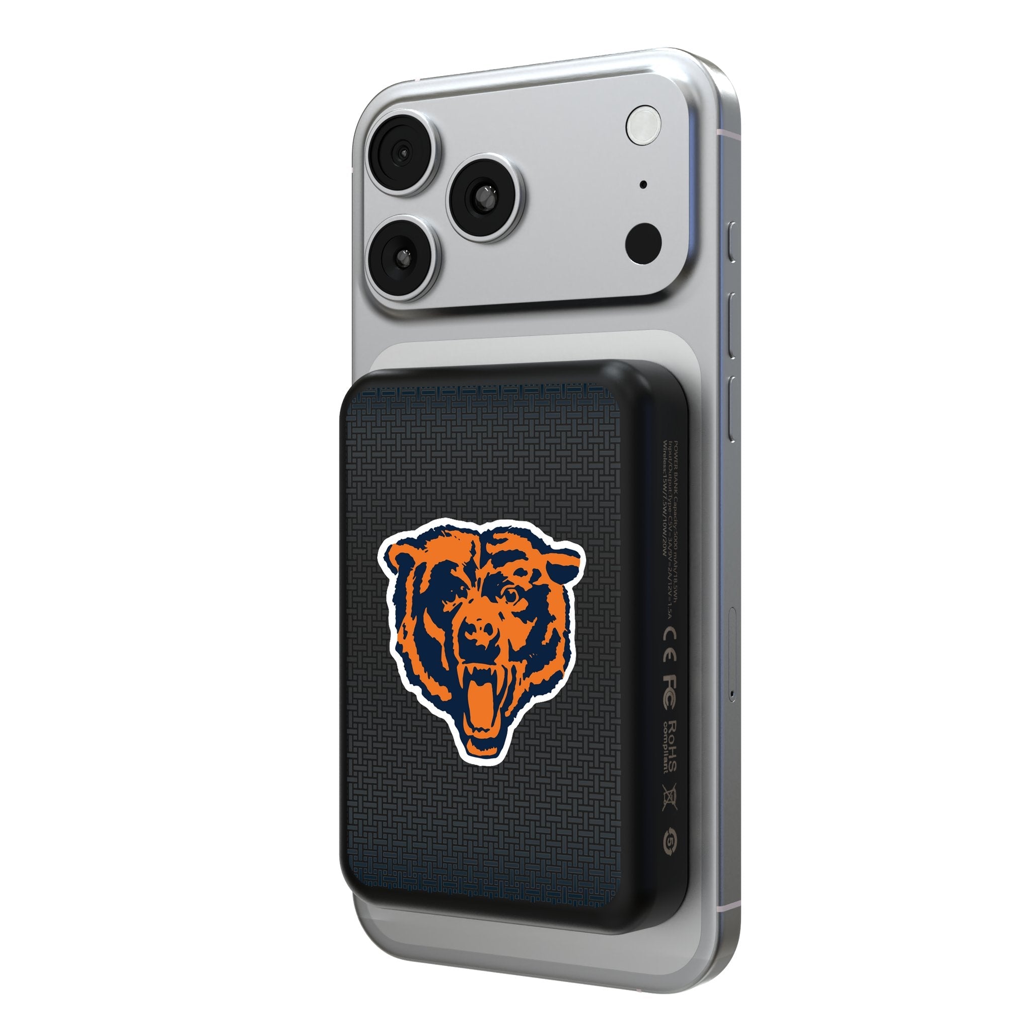 Chicago Bears 1946 Historic Collection Linen Wireless Mag Power Bank - Sports Gifts, Sports Memorabilia, Sports Collectibles, Fan Shop