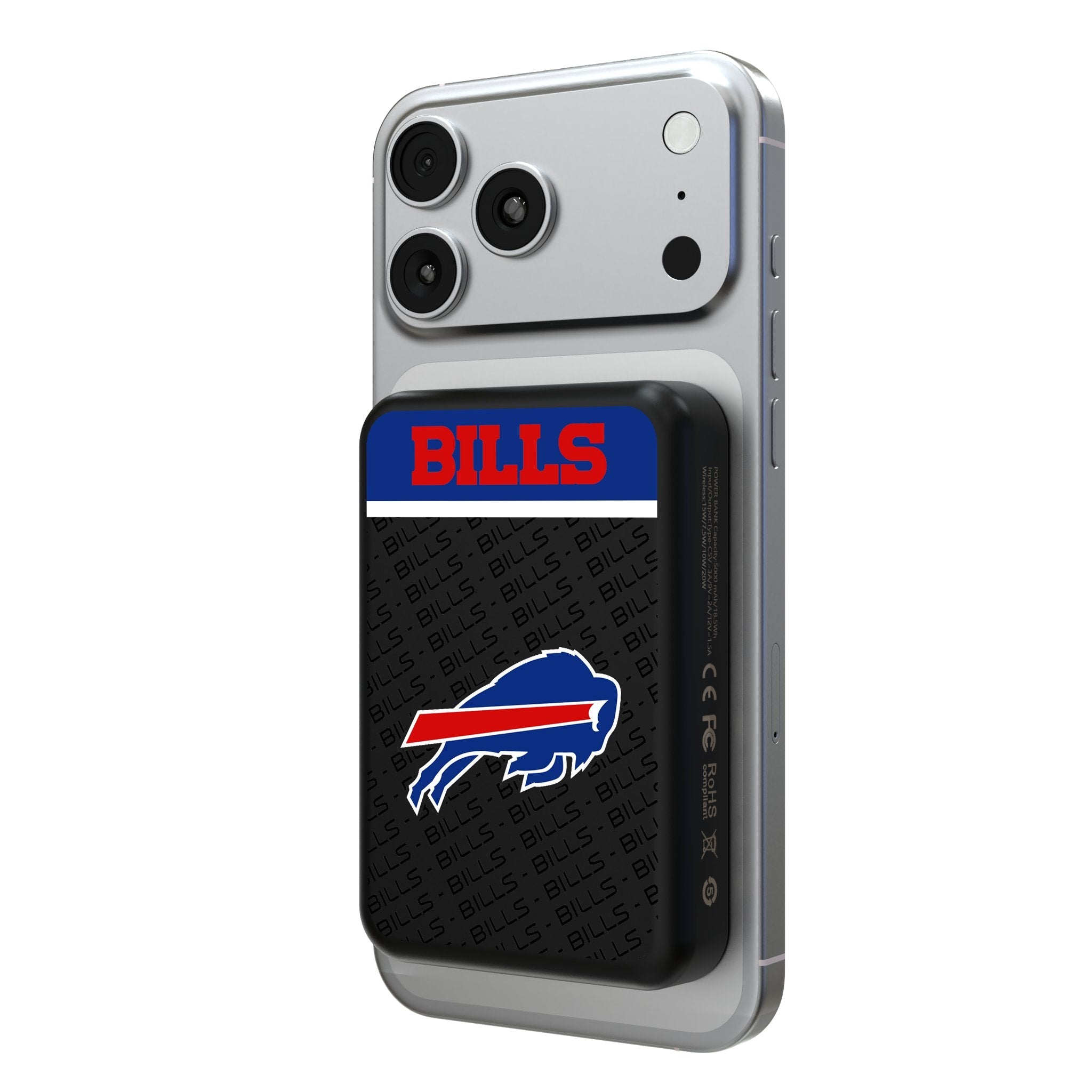 Buffalo Bills Endzone Plus Wireless Mag Power Bank - Sports Gifts, Sports Memorabilia, Sports Collectibles, Fan Shop
