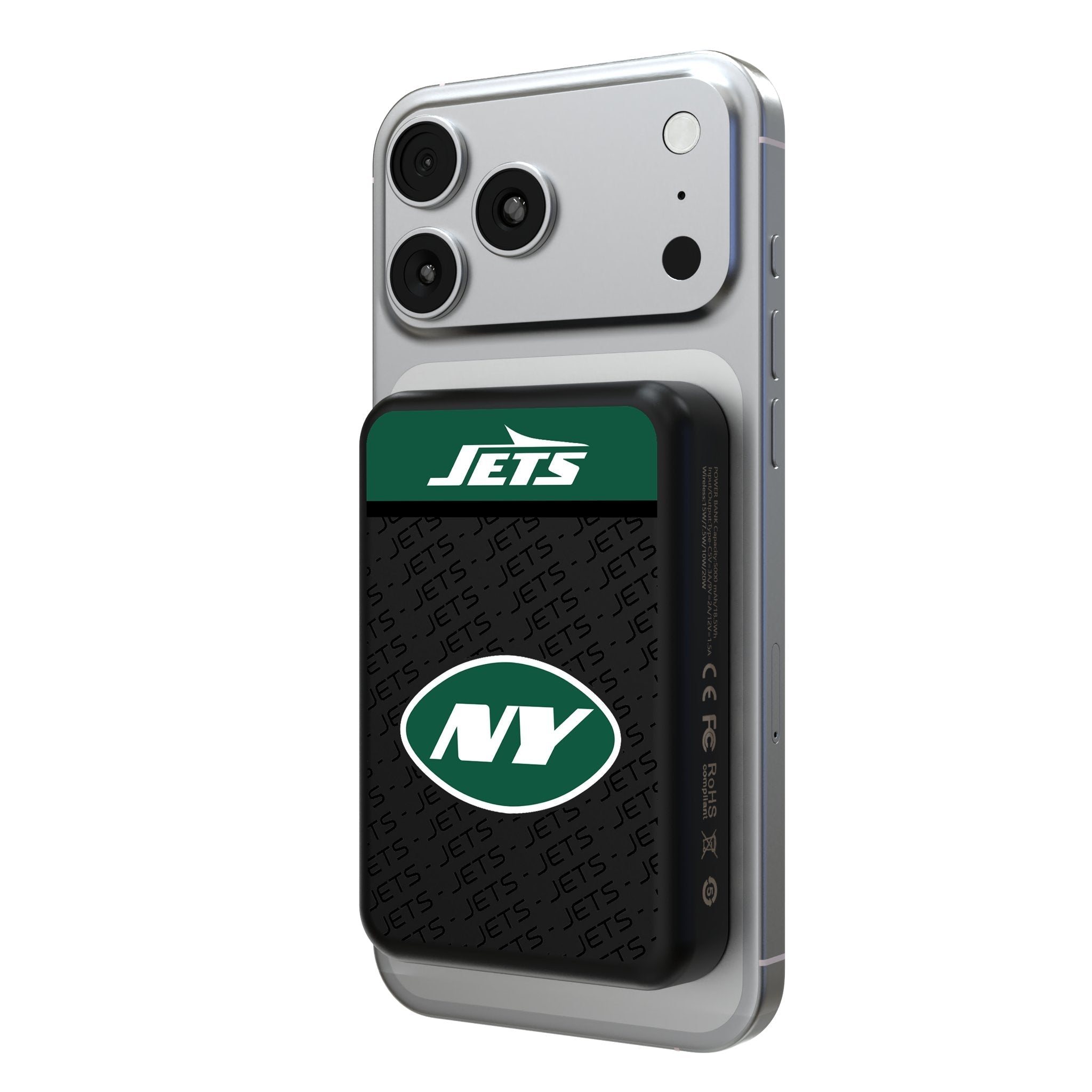 New York Jets Endzone Plus Wireless Mag Power Bank - Sports Gifts, Sports Memorabilia, Sports Collectibles, Fan Shop