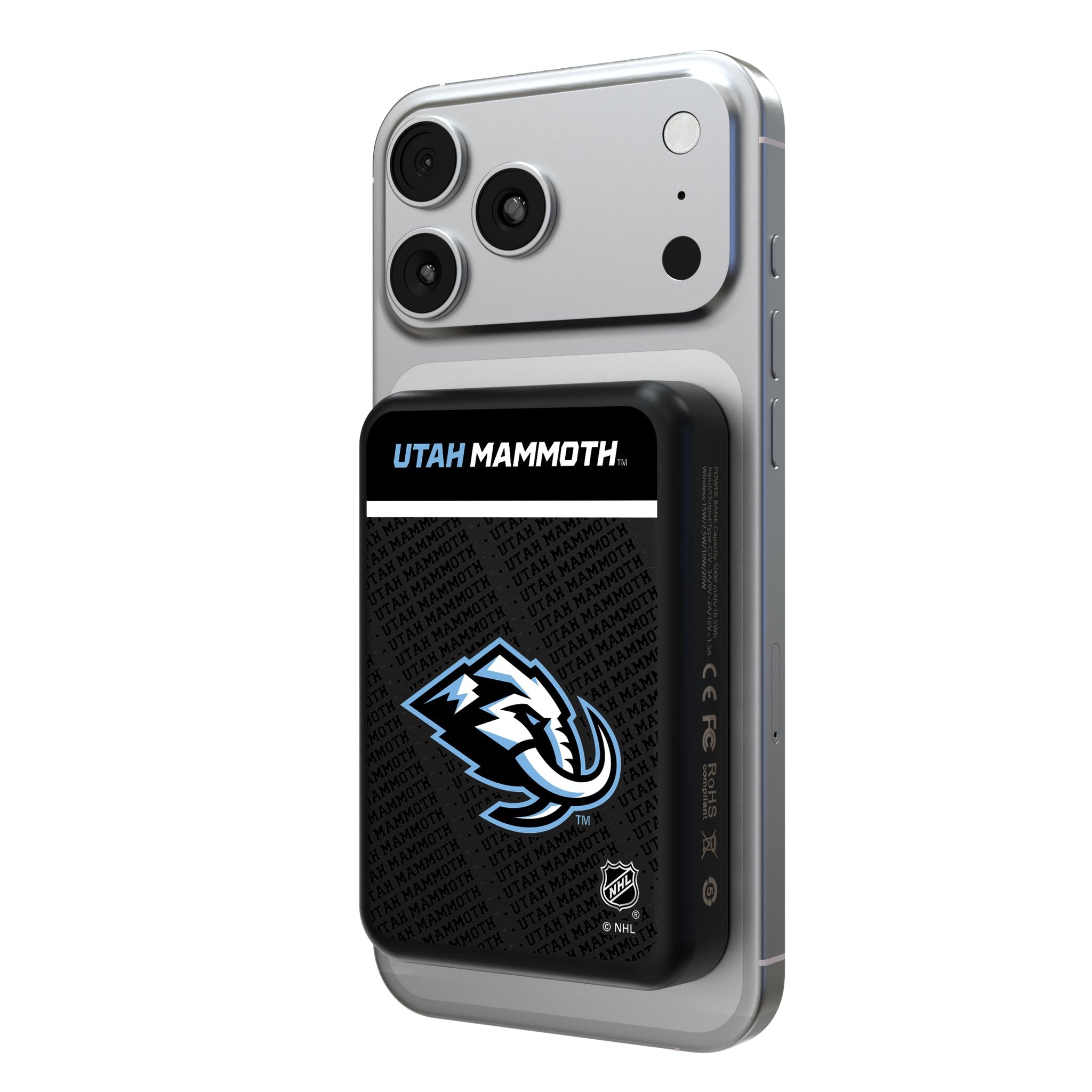 Utah Mammoth Endzone Plus Wireless Mag Power Bank - Sports Gifts, Sports Memorabilia, Sports Collectibles, Fan Shop