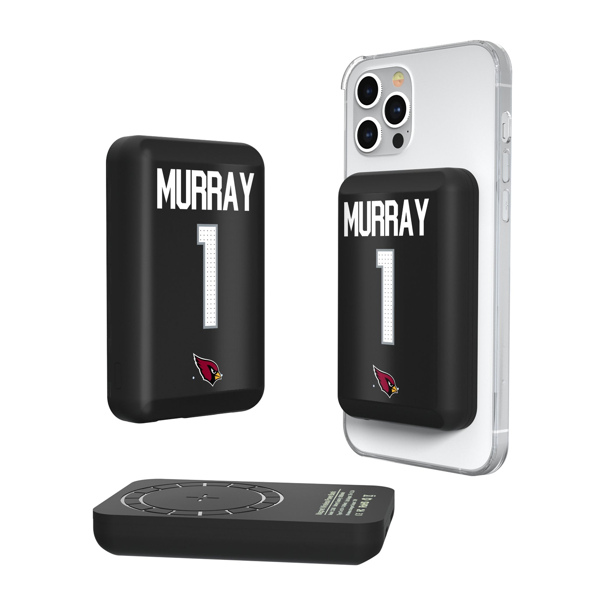 Kyler Murray Arizona Cardinals 1 Ready Wireless Mag Power Bank - Sports Gifts, Sports Memorabilia, Sports Collectibles, Fan Shop