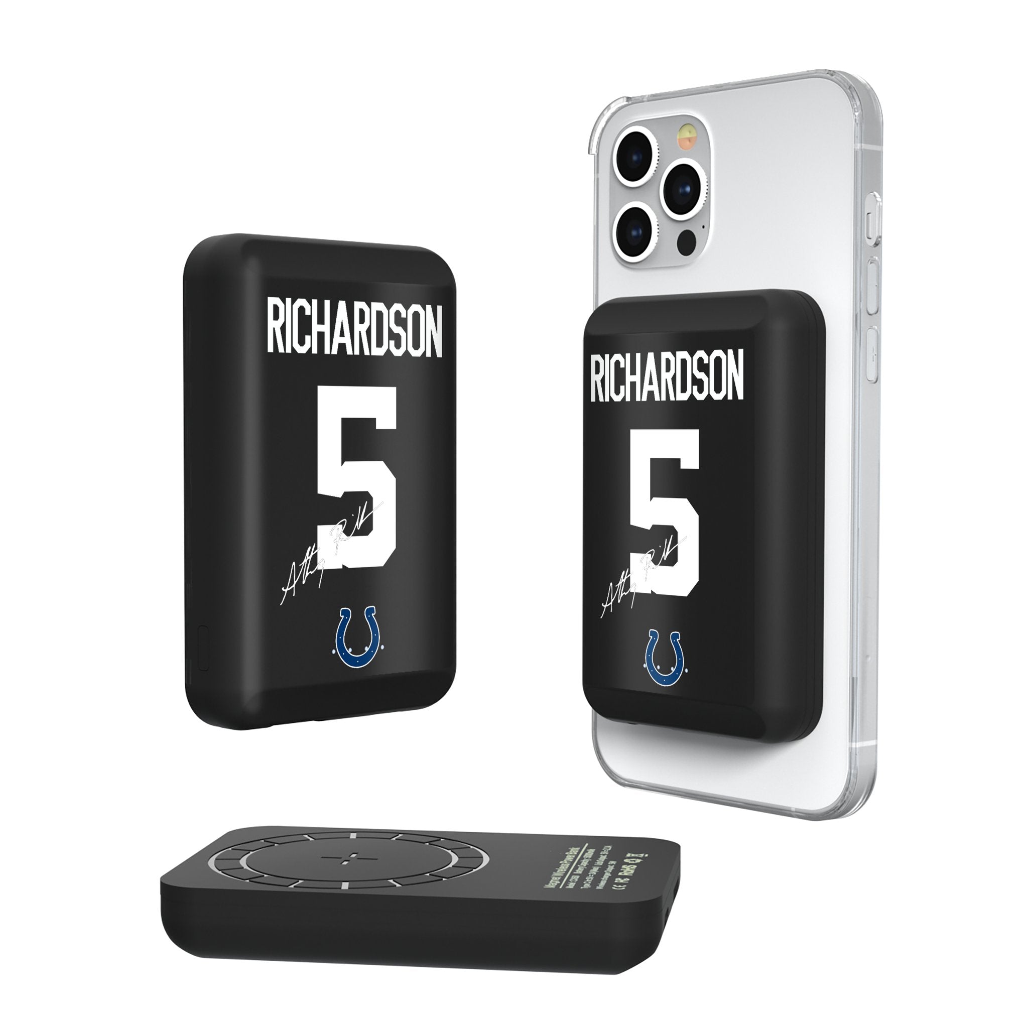 Anthony Richardson Indianapolis Colts 5 Ready Wireless Mag Power Bank - Sports Gifts, Sports Memorabilia, Sports Collectibles, Fan Shop