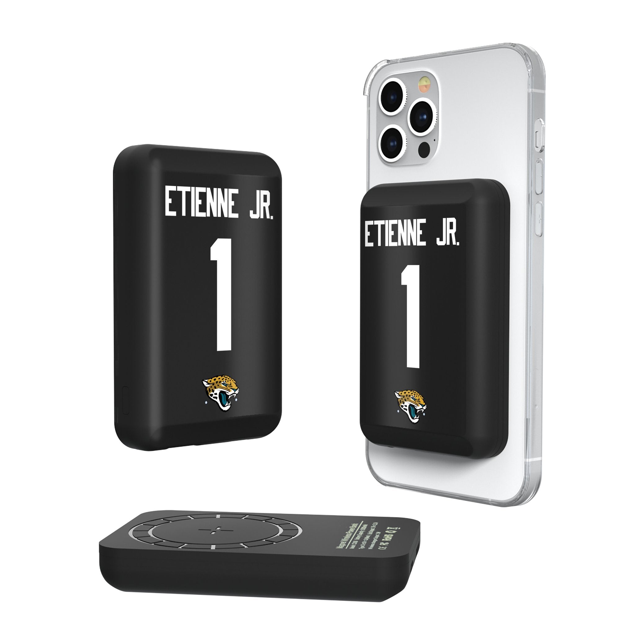 Travis Etienne Jr. Jacksonville Jaguars 1 Ready Wireless Mag Power Bank - Sports Gifts, Sports Memorabilia, Sports Collectibles, Fan Shop