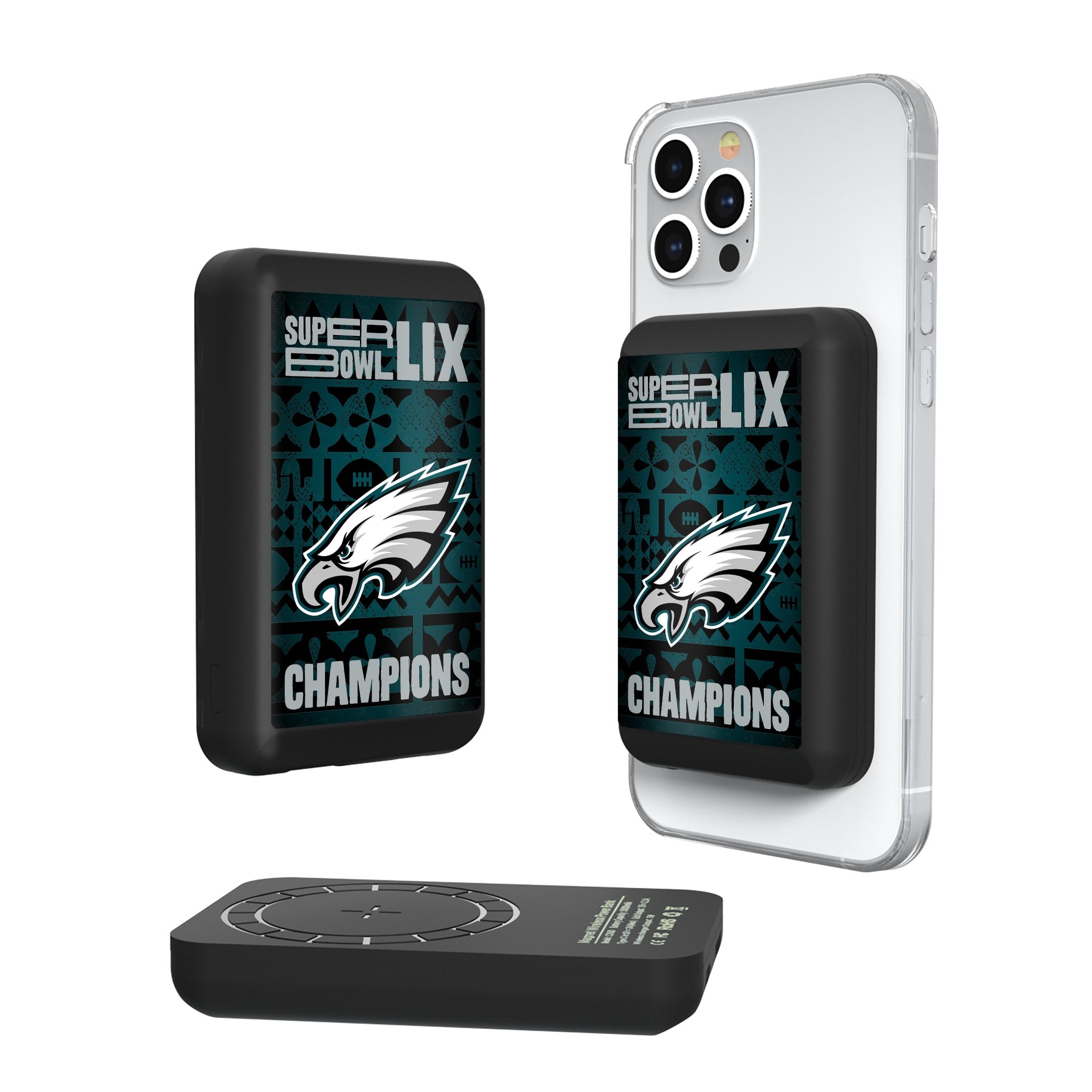 Philadelphia Eagles 2025 Super Bowl Wireless Mag Power Bank - Sports Gifts, Sports Memorabilia, Sports Collectibles, Fan Shop