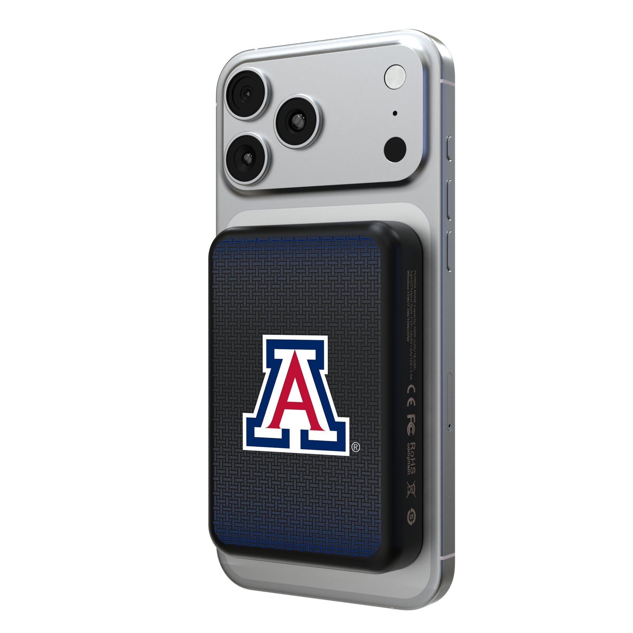University of Arizona Wildcats Linen Wireless Mag Power Bank - Sports Gifts, Sports Memorabilia, Sports Collectibles, Fan Shop