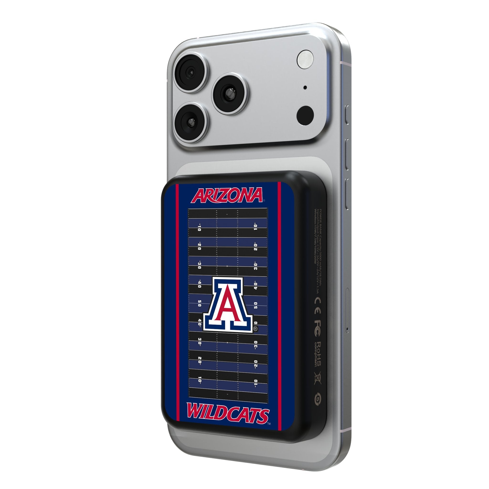 University of Arizona Wildcats Field Wireless Mag Power Bank - Sports Gifts, Sports Memorabilia, Sports Collectibles, Fan Shop