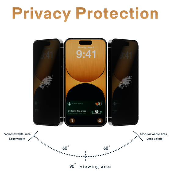 Philadelphia Eagles Etched Privacy Screen Protector-7