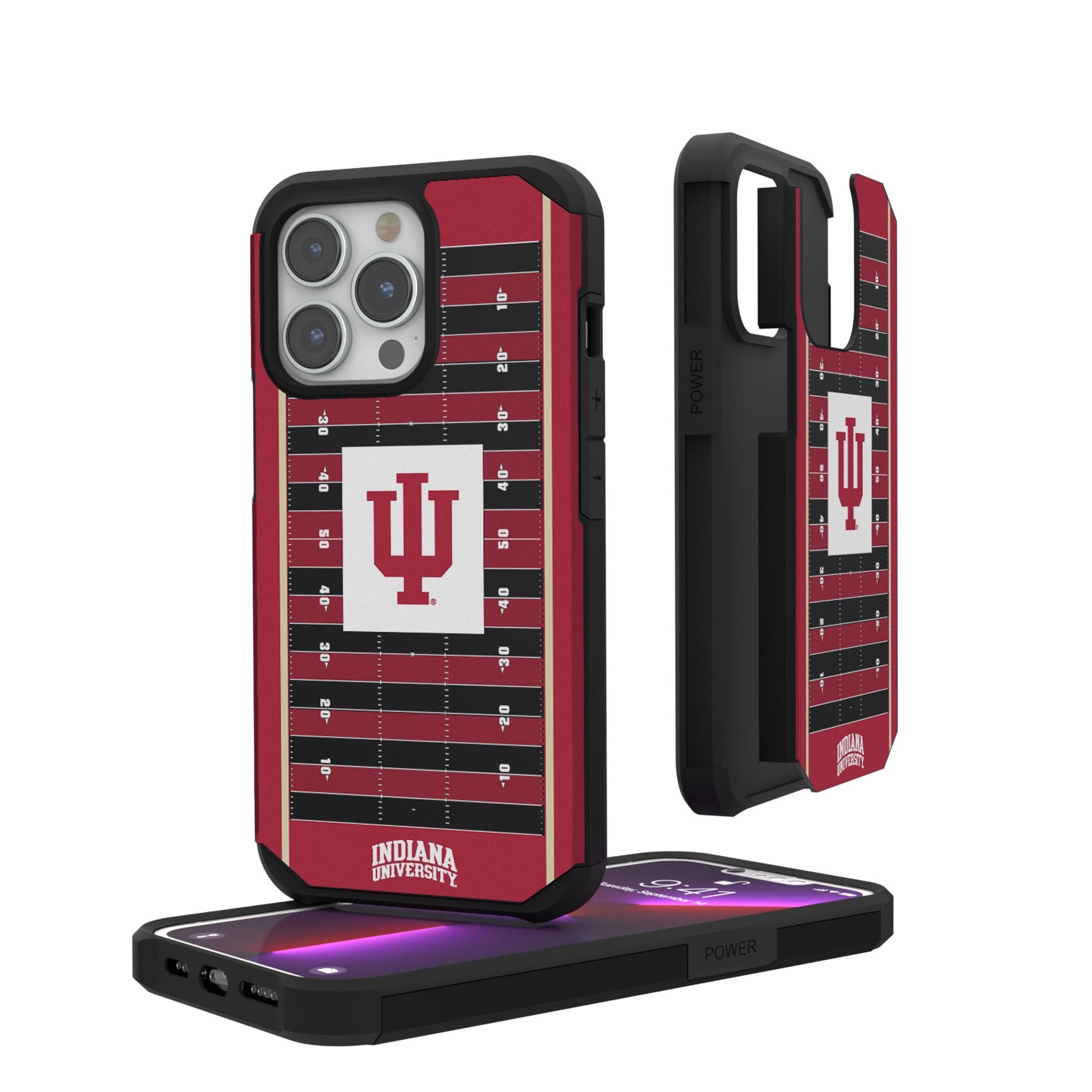Indiana University Hoosiers Field Rugged Phone Case - Sports Gifts, Sports Memorabilia, Sports Collectibles, Fan Shop