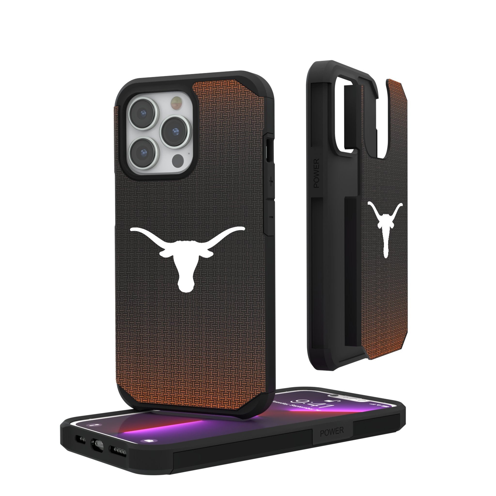 University of Texas Longhorns Linen Rugged Phone Case - Sports Gifts, Sports Memorabilia, Sports Collectibles, Fan Shop