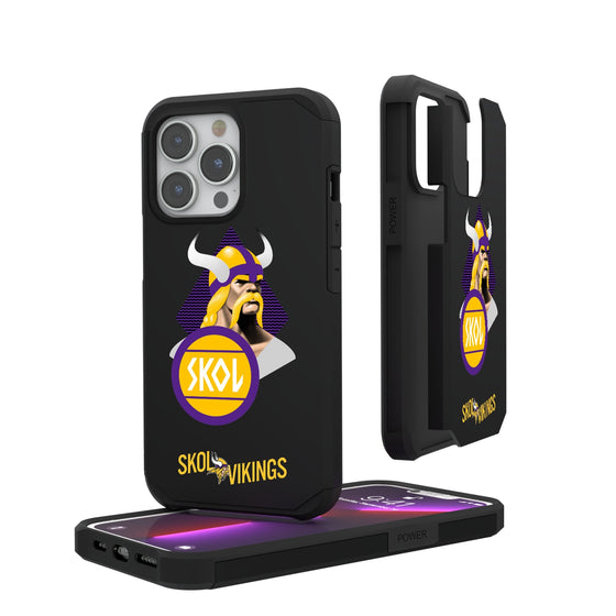 Minnesota Vikings 2024 Illustrated Limited Edition Rugged Phone Case-0