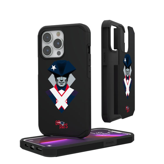New England Patriots 2024 Illustrated Limited Edition Rugged Phone Case-0