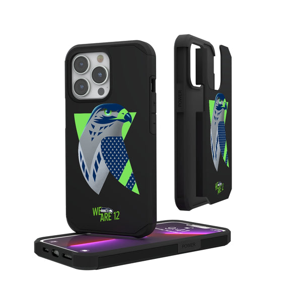 Seattle Seahawks 2024 Illustrated Limited Edition Rugged Phone Case-0