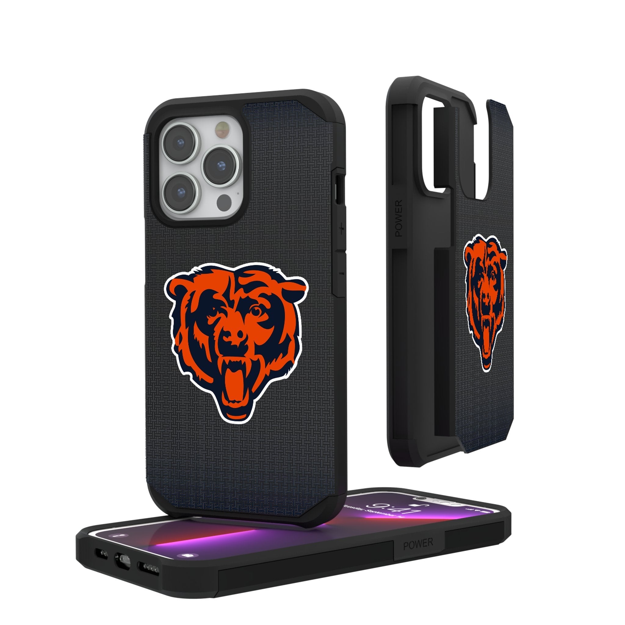 Chicago Bears Linen Rugged Phone Case - Sports Gifts, Sports Memorabilia, Sports Collectibles, Fan Shop
