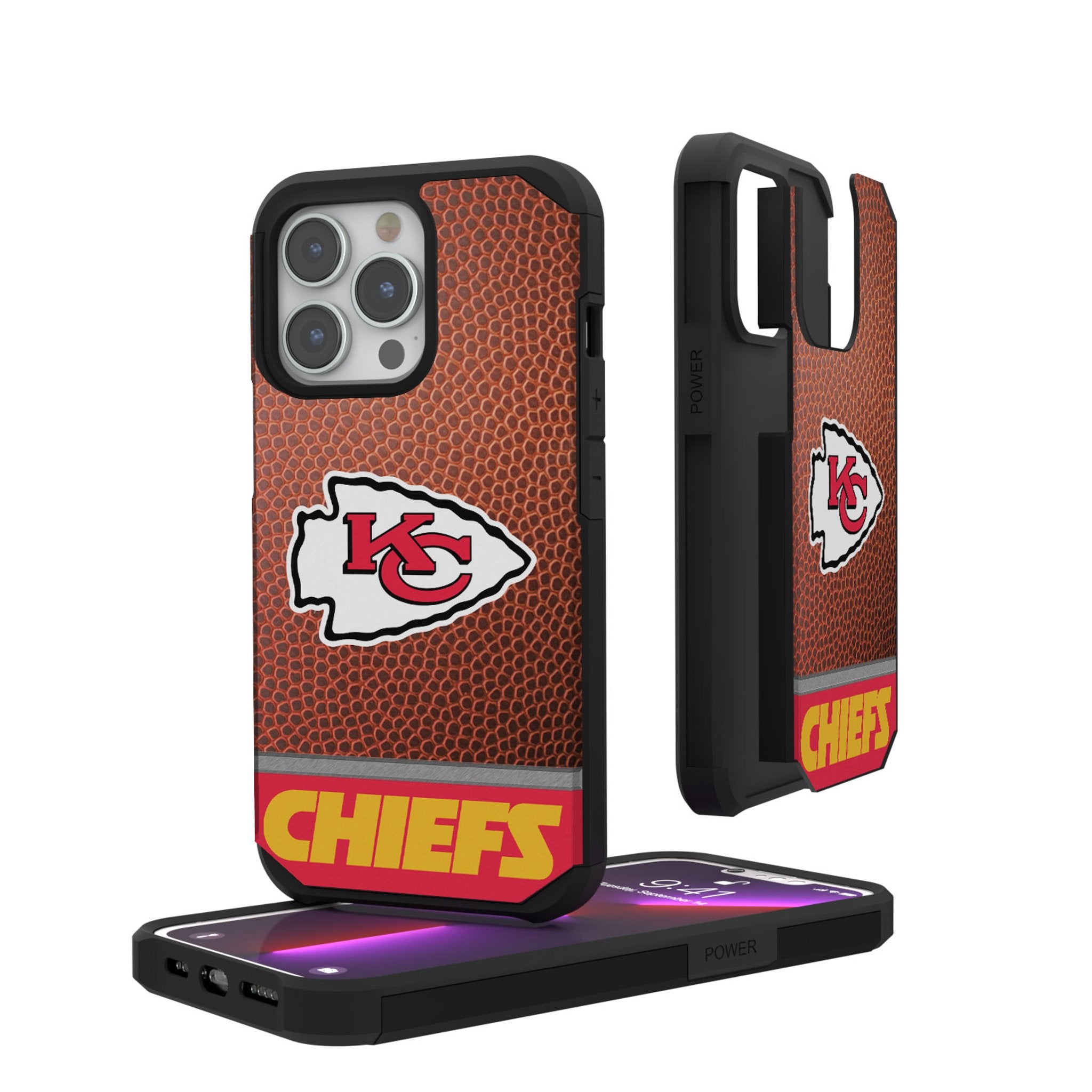 Kansas City Chiefs Football Wordmark Rugged Phone Case - Sports Gifts, Sports Memorabilia, Sports Collectibles, Fan Shop