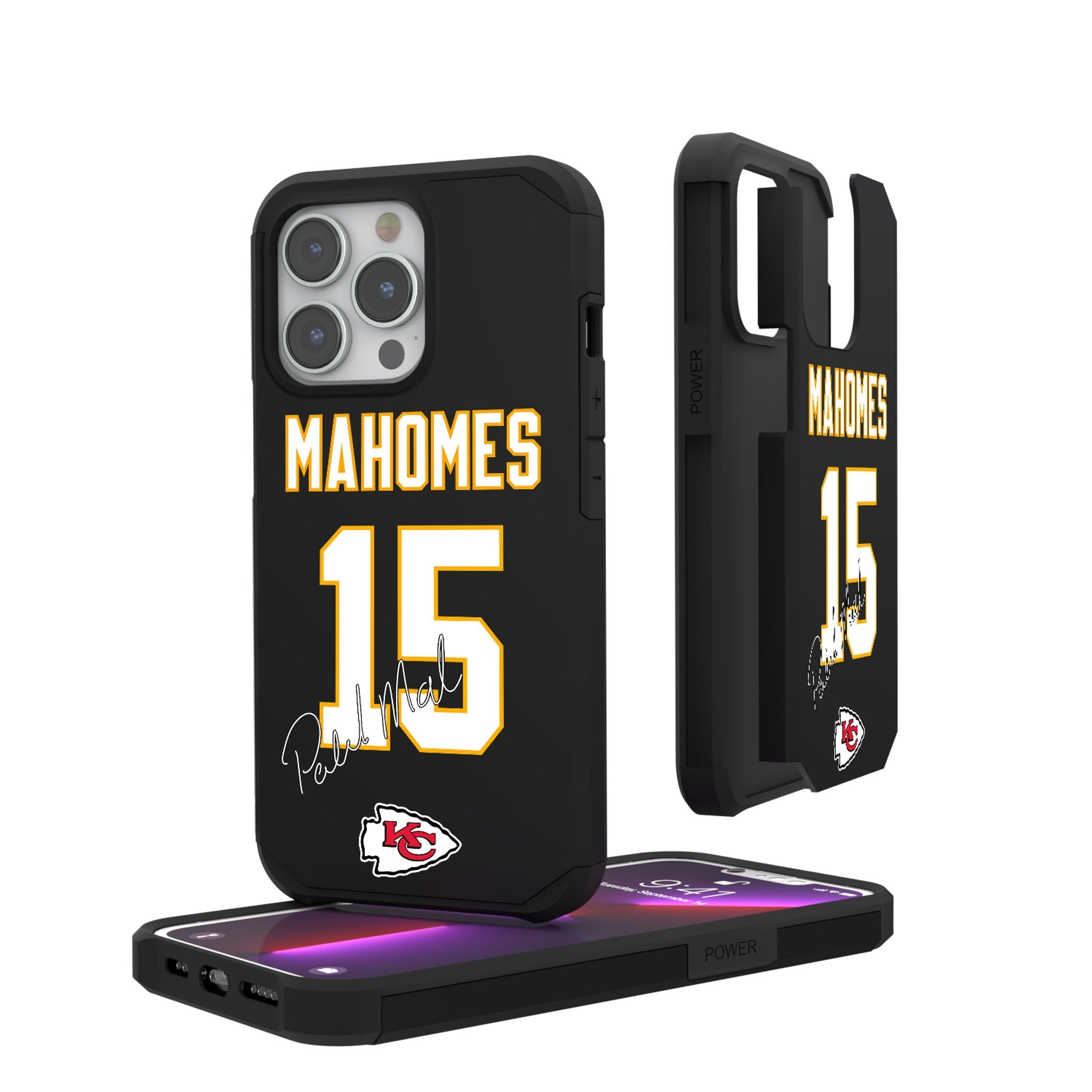 Patrick Mahomes Kansas City Chiefs 15 Ready Rugged Phone Case - Sports Gifts, Sports Memorabilia, Sports Collectibles, Fan Shop