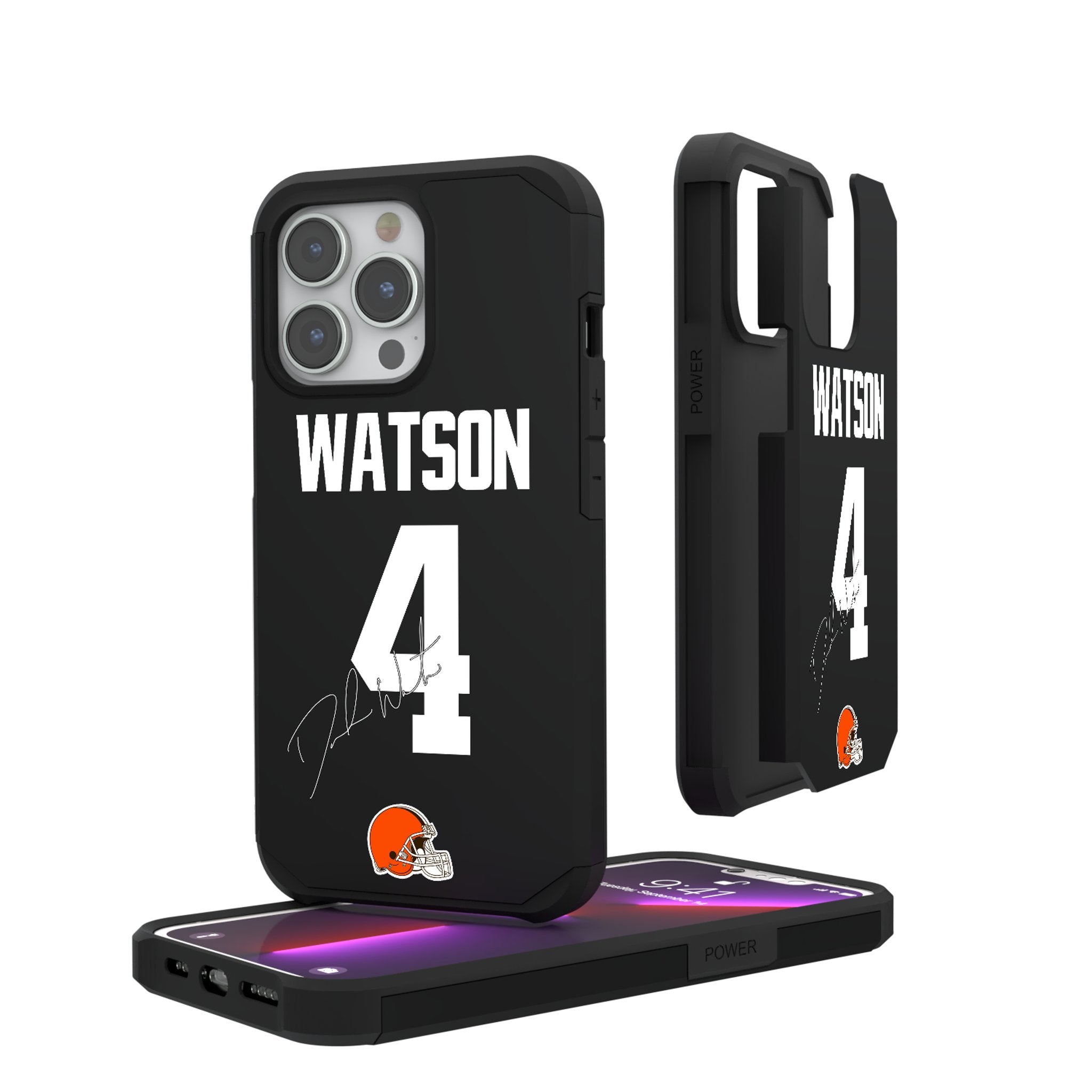 Deshaun Watson Cleveland Browns 4 Ready Rugged Phone Case - Sports Gifts, Sports Memorabilia, Sports Collectibles, Fan Shop