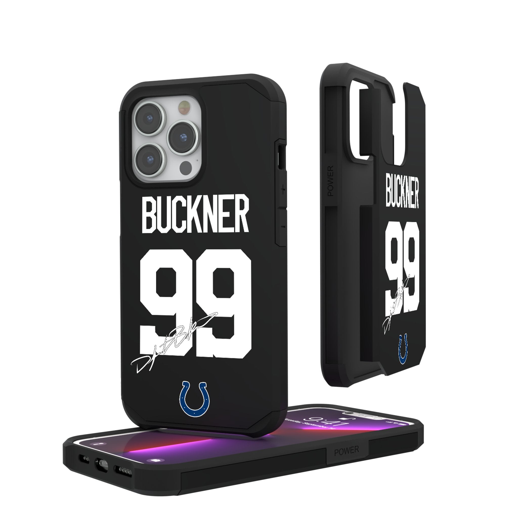 DeForest Buckner Indianapolis Colts 99 Ready Rugged Phone Case - Sports Gifts, Sports Memorabilia, Sports Collectibles, Fan Shop