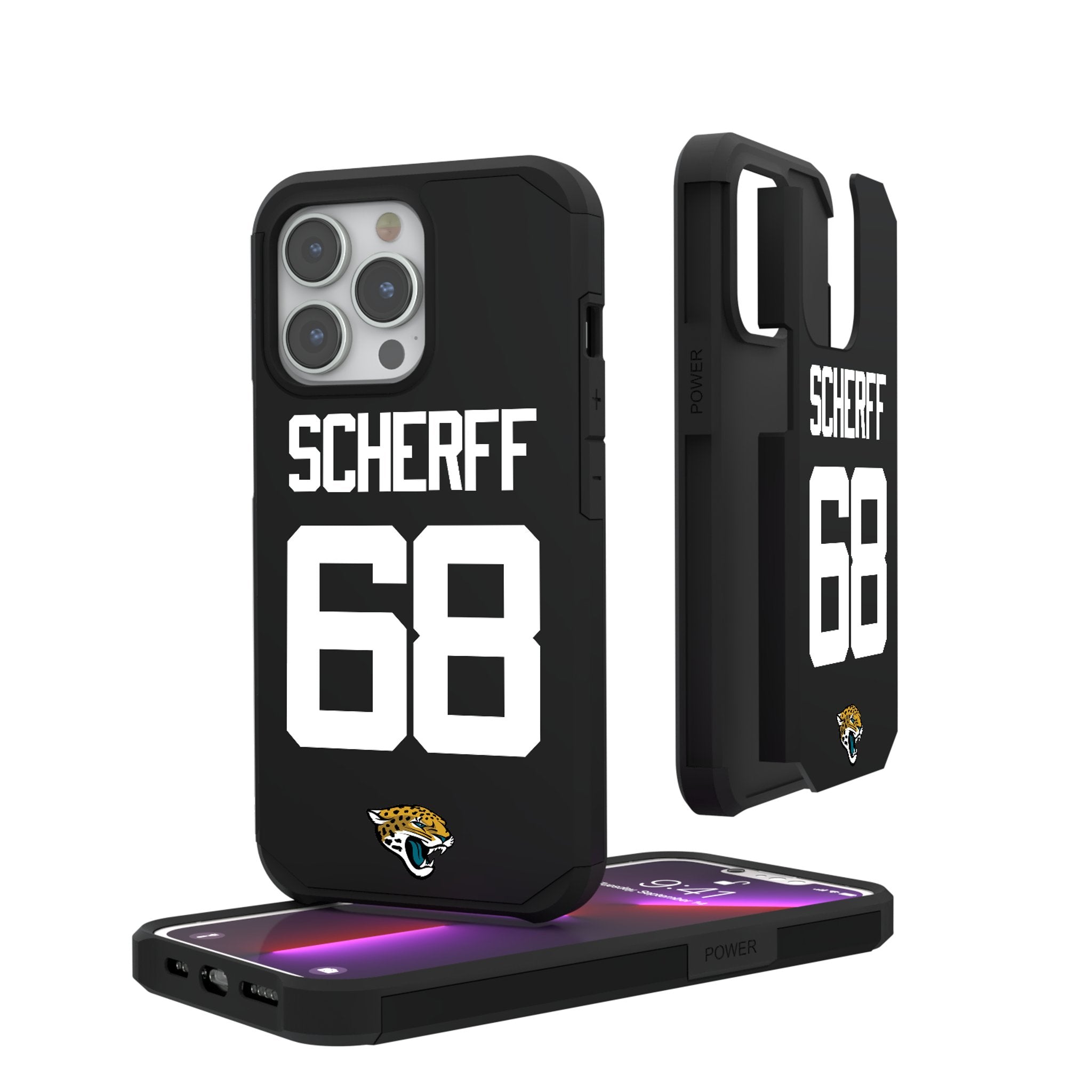 Brandon Scherff Jacksonville Jaguars 68 Ready Rugged Phone Case - Sports Gifts, Sports Memorabilia, Sports Collectibles, Fan Shop