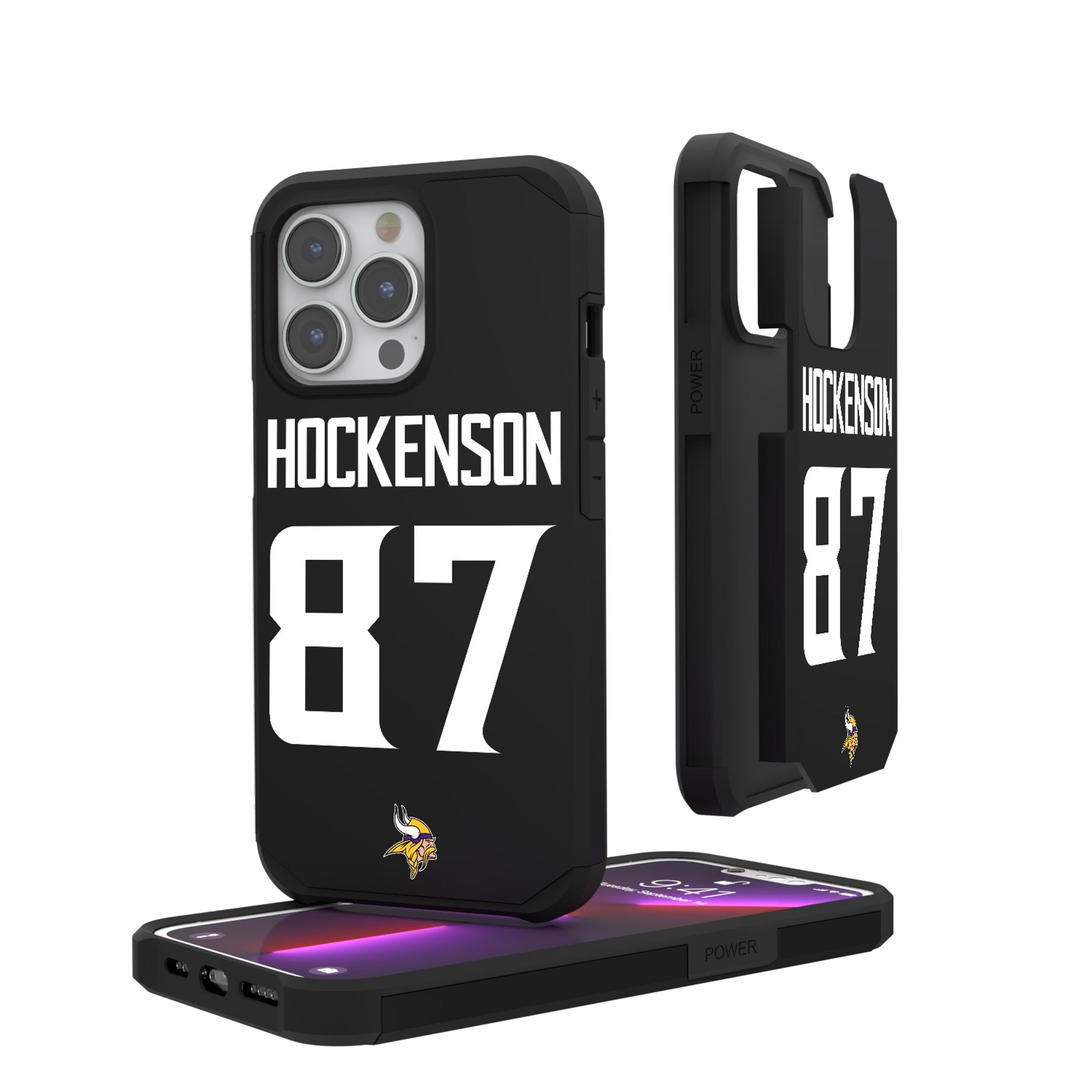 T.J. Hockenson Minnesota Vikings 87 Ready Rugged Phone Case - Sports Gifts, Sports Memorabilia, Sports Collectibles, Fan Shop