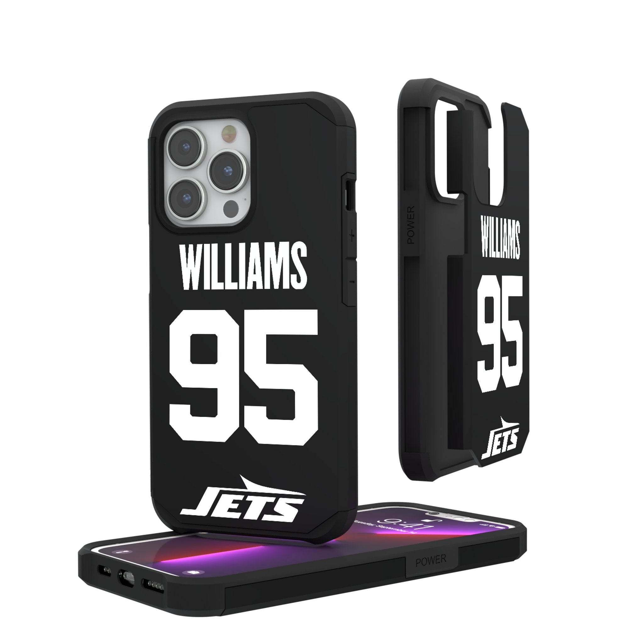 Quinnen Williams New York Jets 95 Ready Rugged Phone Case - Sports Gifts, Sports Memorabilia, Sports Collectibles, Fan Shop