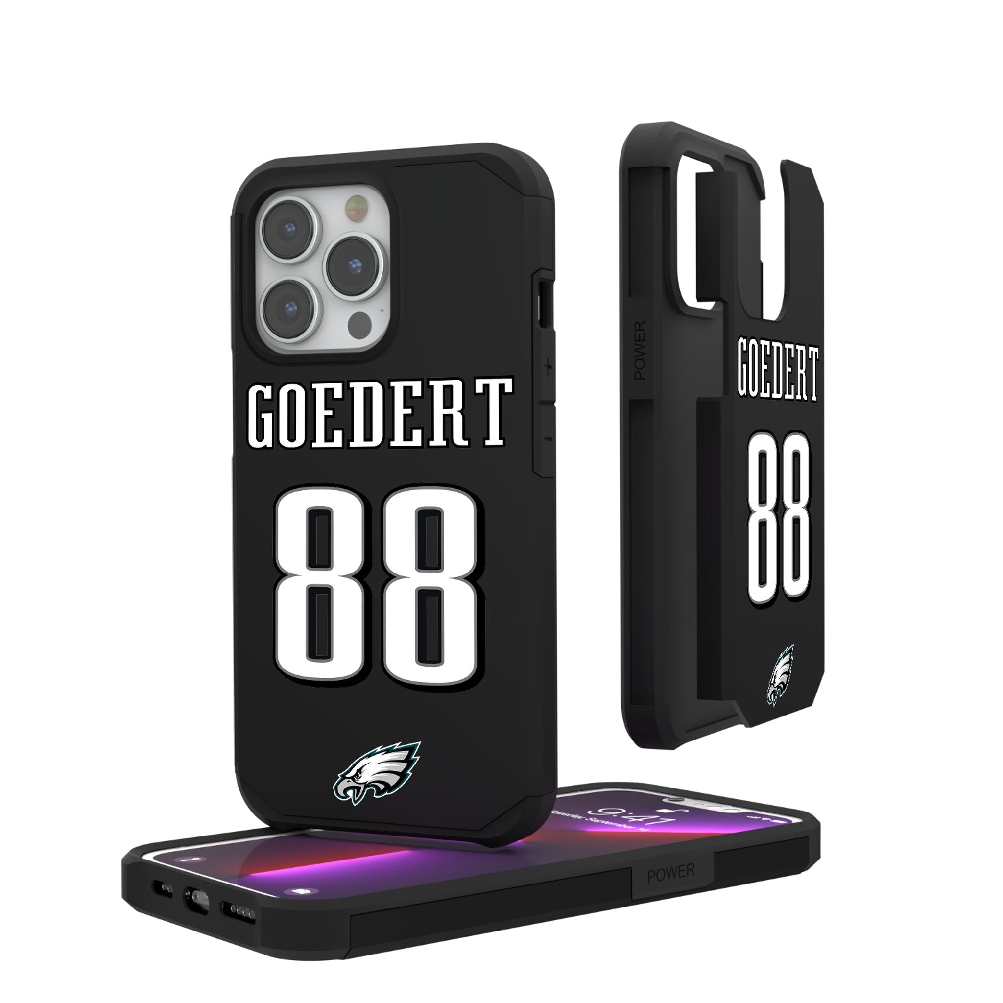 Dallas Goedert Philadelphia Eagles 88 Ready Rugged Phone Case - Sports Gifts, Sports Memorabilia, Sports Collectibles, Fan Shop