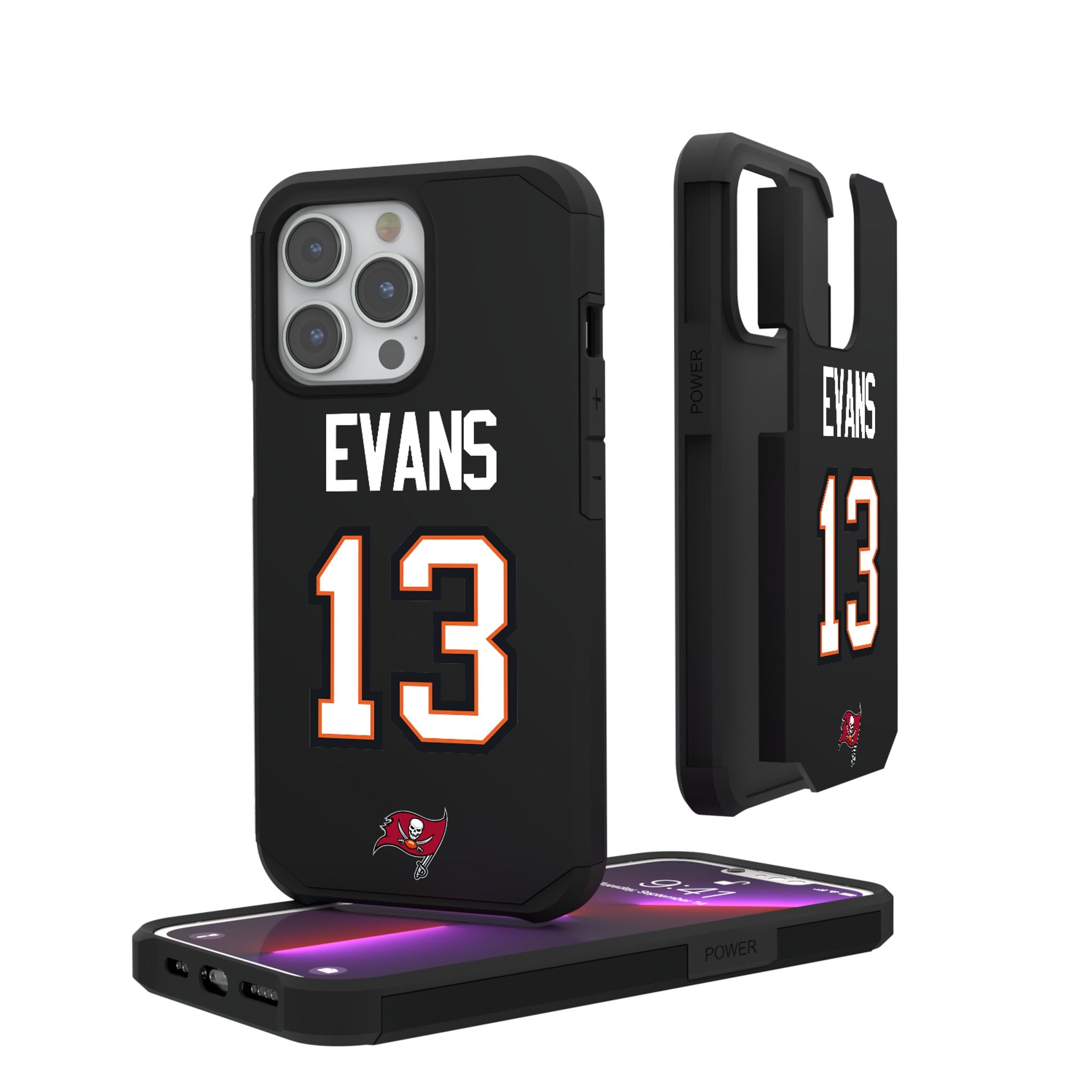 Mike Evans Tampa Bay Buccaneers 13 Ready Rugged Phone Case - Sports Gifts, Sports Memorabilia, Sports Collectibles, Fan Shop