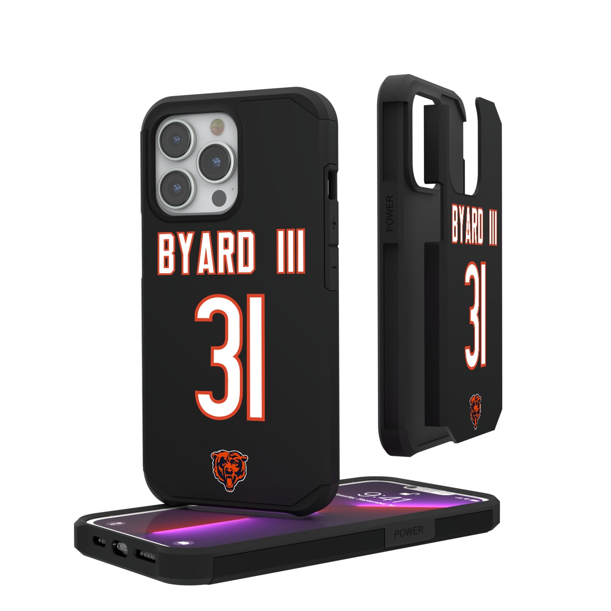Kevin Byard III Chicago Bears 31 Ready Rugged Phone Case - Sports Gifts, Sports Memorabilia, Sports Collectibles, Fan Shop