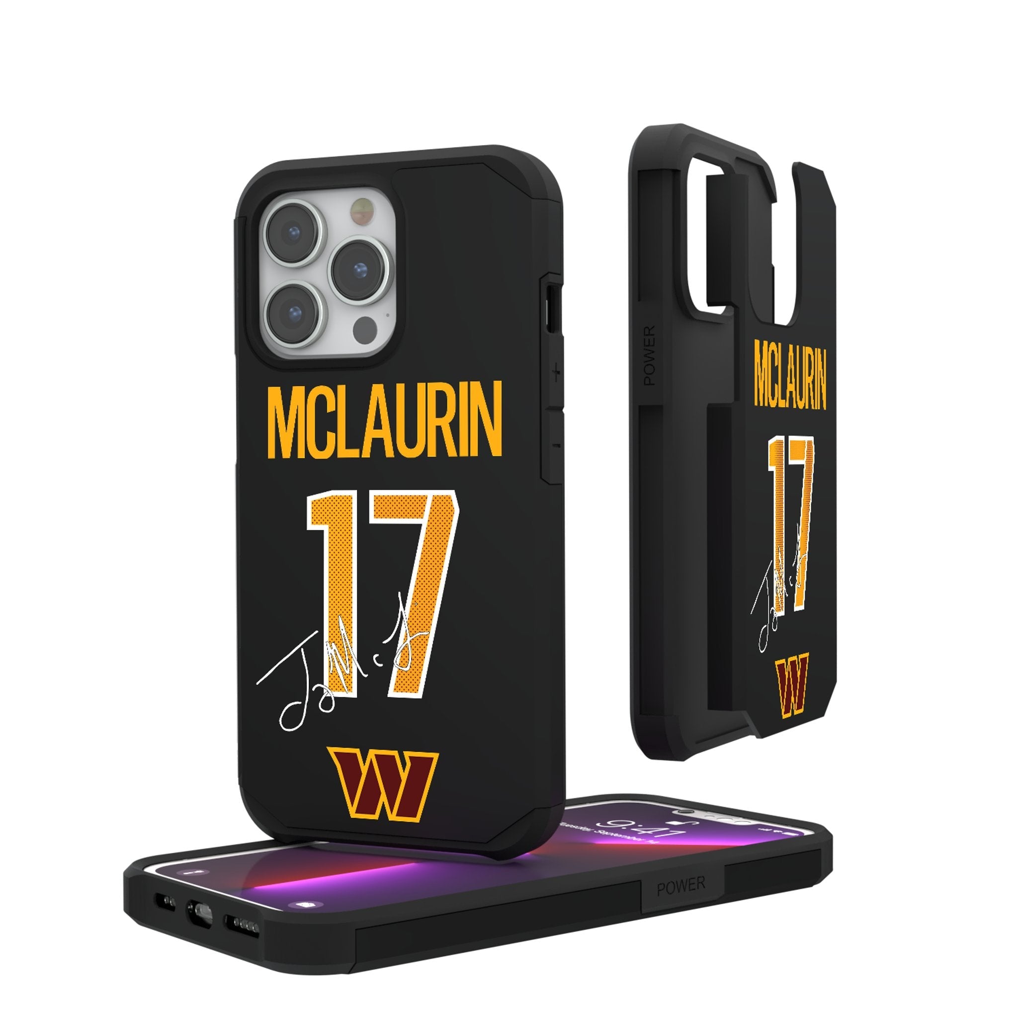 Terry McLaurin Washington Commanders 17 Ready Rugged Phone Case - Sports Gifts, Sports Memorabilia, Sports Collectibles, Fan Shop