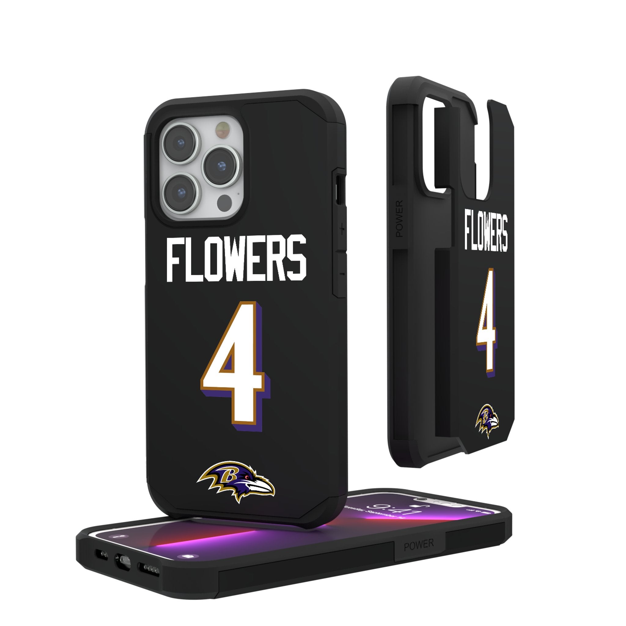 Zay Flowers Baltimore Ravens 4 Ready Rugged Phone Case - Sports Gifts, Sports Memorabilia, Sports Collectibles, Fan Shop