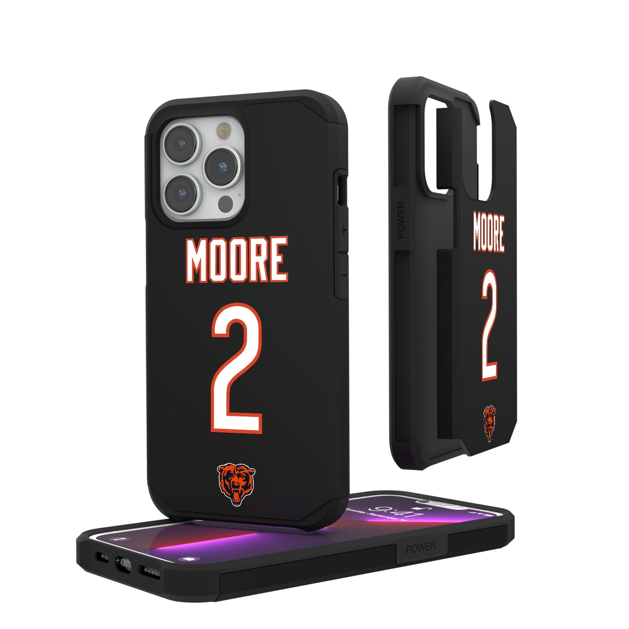 DJ Moore Chicago Bears 2 Ready Rugged Phone Case - Sports Gifts, Sports Memorabilia, Sports Collectibles, Fan Shop