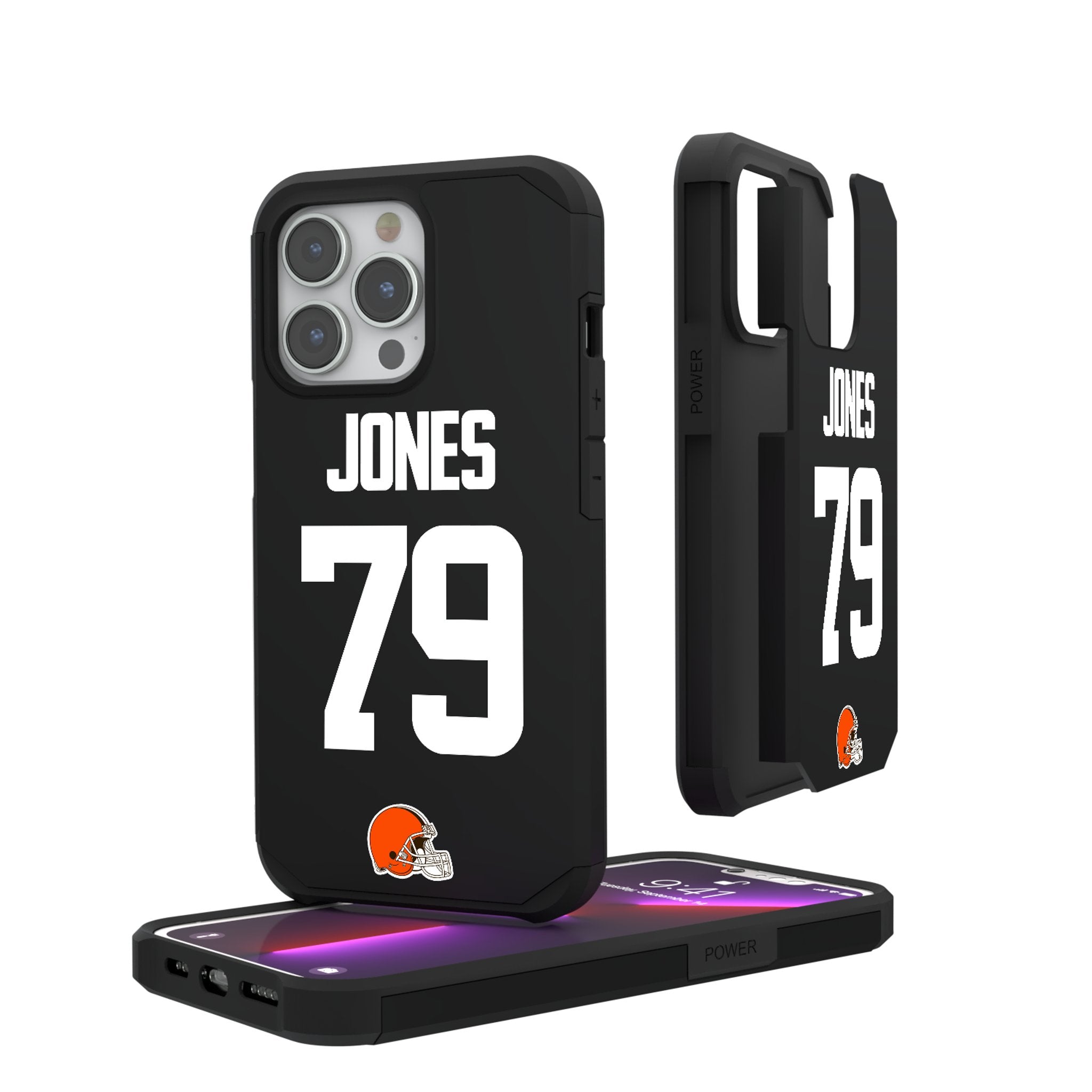 Dawand Jones Cleveland Browns 79 Ready Rugged Phone Case - Sports Gifts, Sports Memorabilia, Sports Collectibles, Fan Shop