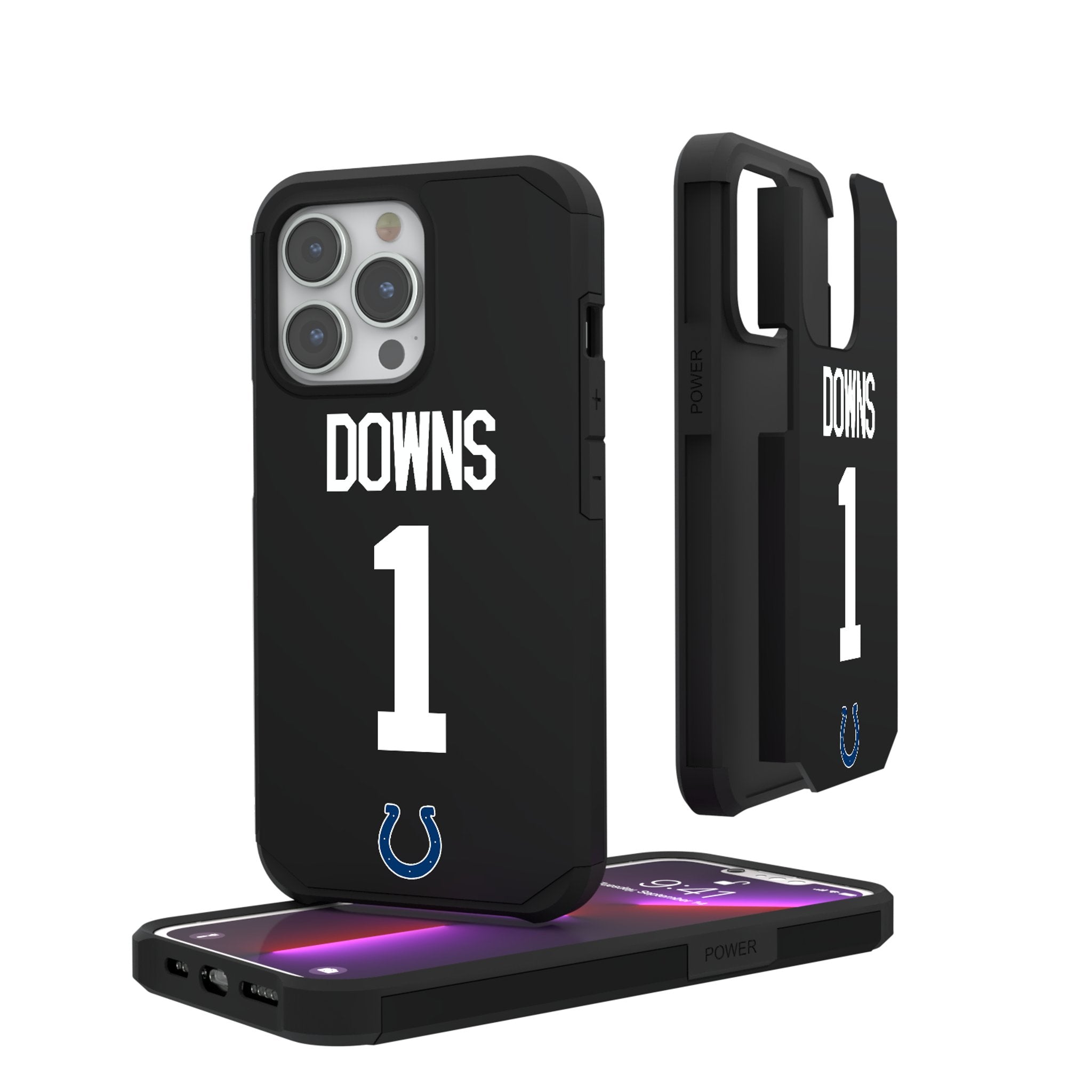 Josh Downs Indianapolis Colts 1 Ready Rugged Phone Case - Sports Gifts, Sports Memorabilia, Sports Collectibles, Fan Shop