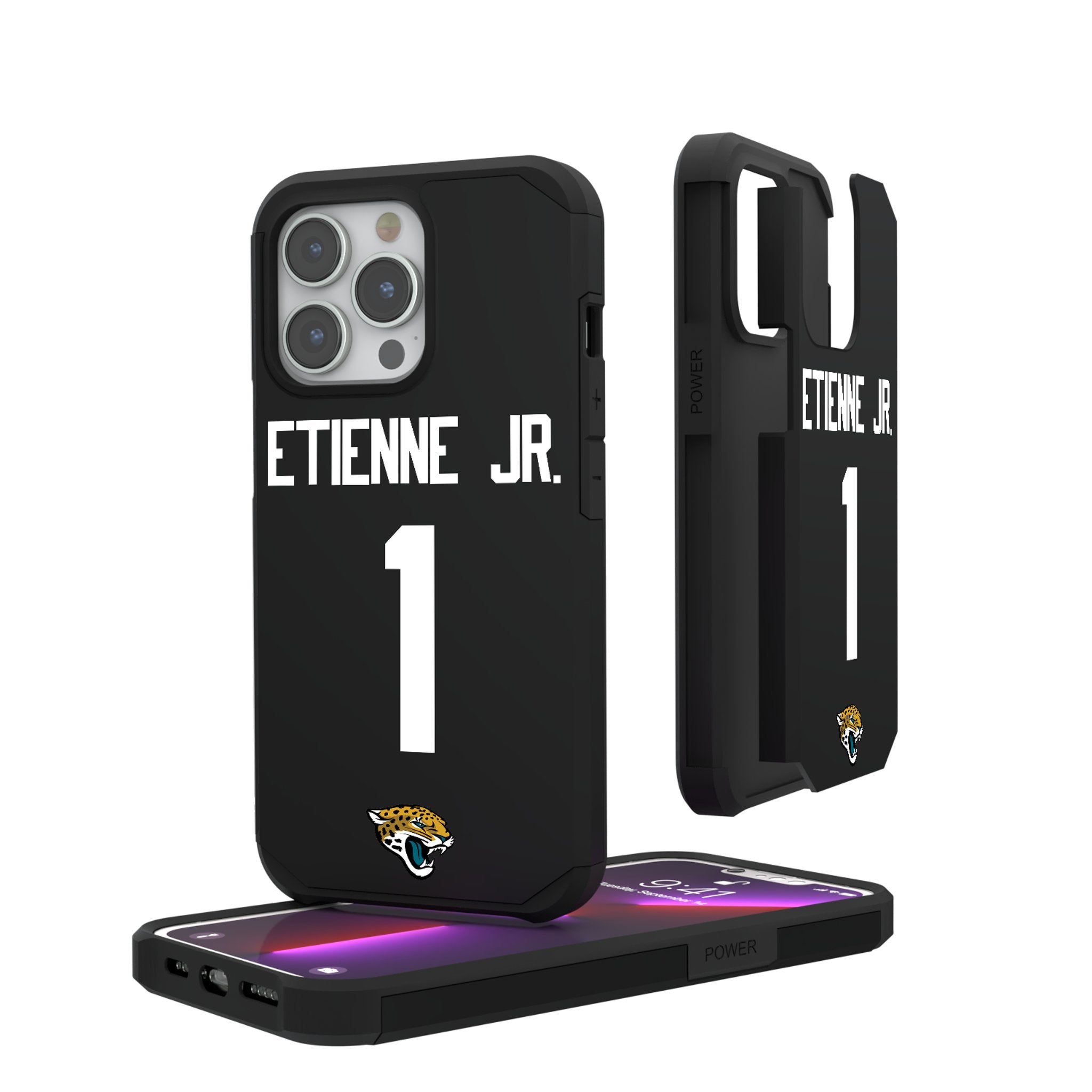 Travis Etienne Jr. Jacksonville Jaguars 1 Ready Rugged Phone Case - Sports Gifts, Sports Memorabilia, Sports Collectibles, Fan Shop