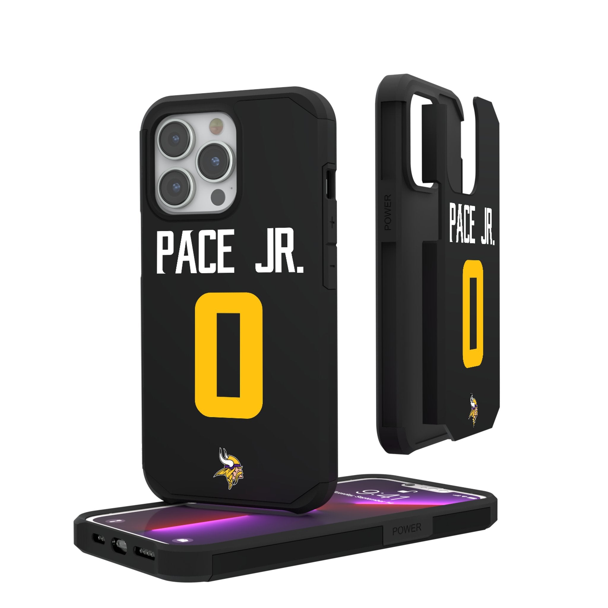 Ivan Pace Jr. Minnesota Vikings 0 Ready Rugged Phone Case - Sports Gifts, Sports Memorabilia, Sports Collectibles, Fan Shop