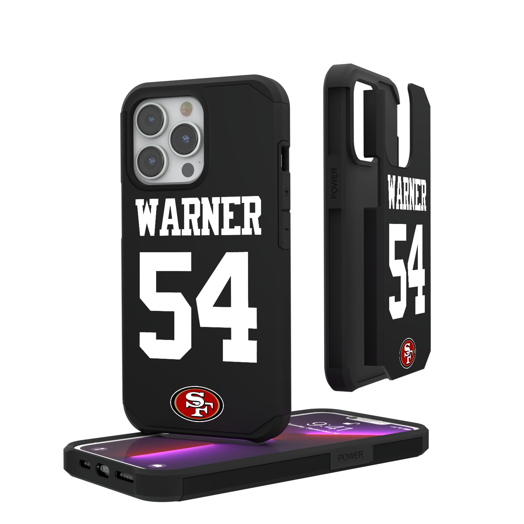 Fred Warner San Francisco 49ers 54 Ready Rugged Phone Case - Sports Gifts, Sports Memorabilia, Sports Collectibles, Fan Shop