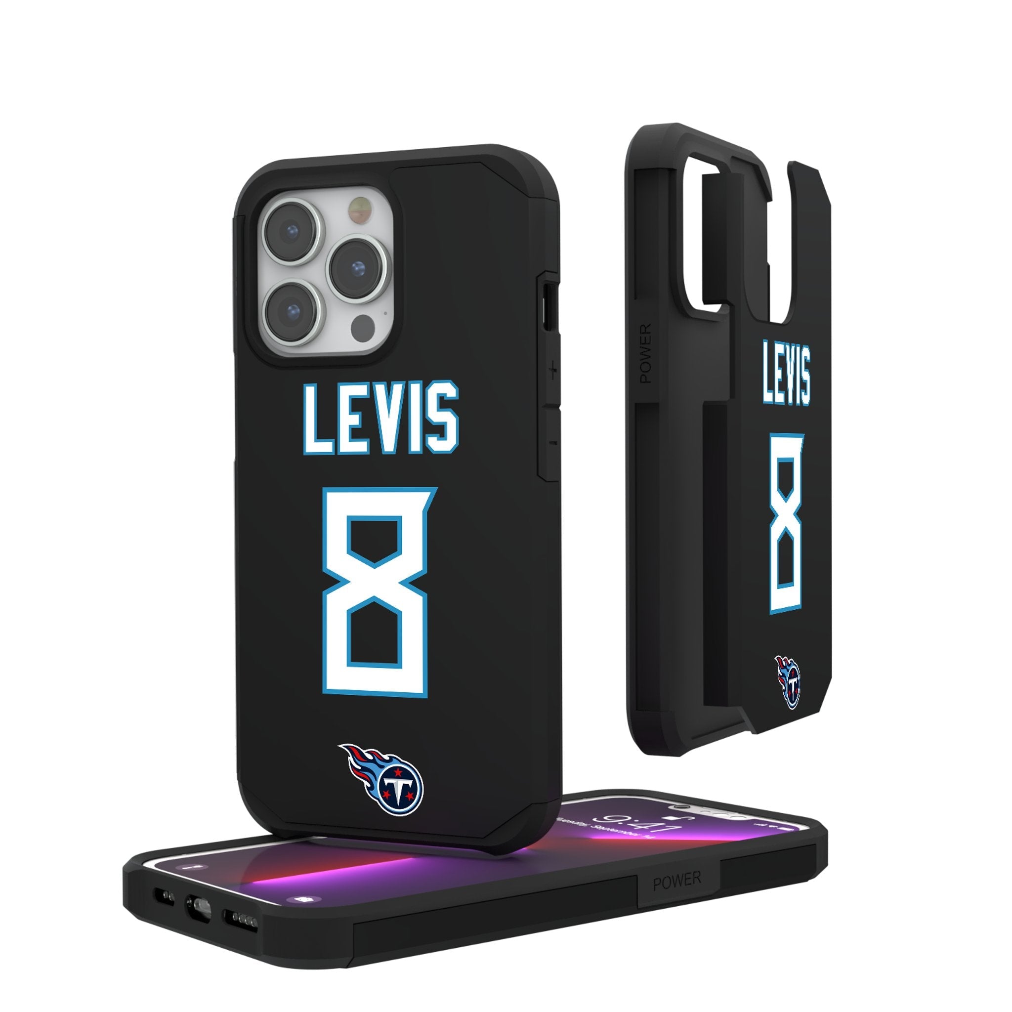 Will Levis Tennessee Titans 8 Ready Rugged Phone Case - Sports Gifts, Sports Memorabilia, Sports Collectibles, Fan Shop