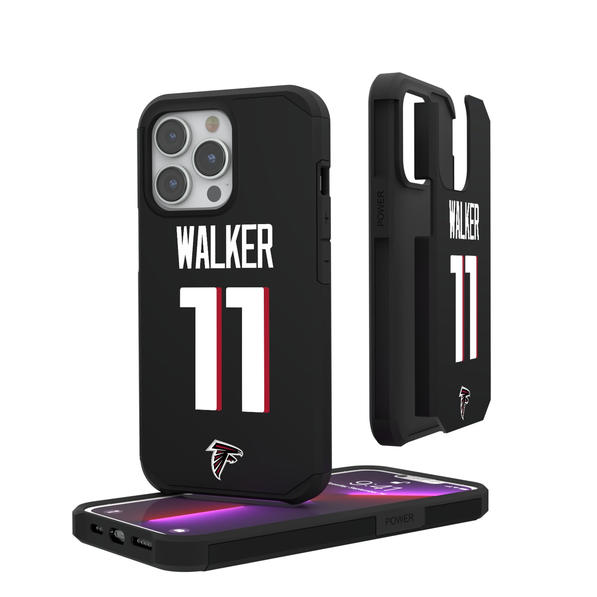 Jalon Walker Atlanta Falcons 11 Game Tactic Rugged Phone Case for Apple iPhone - Sports Gifts, Sports Memorabilia, Sports Collectibles, Fan Shop