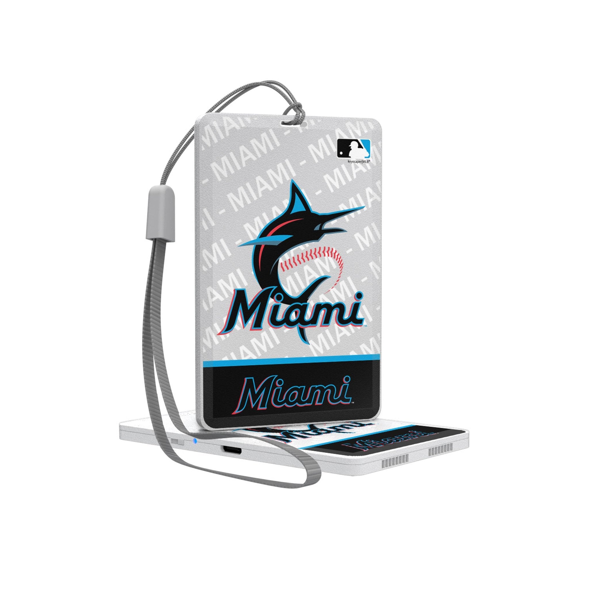 Miami Marlins Endzone Plus Bluetooth Pocket Speaker - Sports Gifts, Sports Memorabilia, Sports Collectibles, Fan Shop