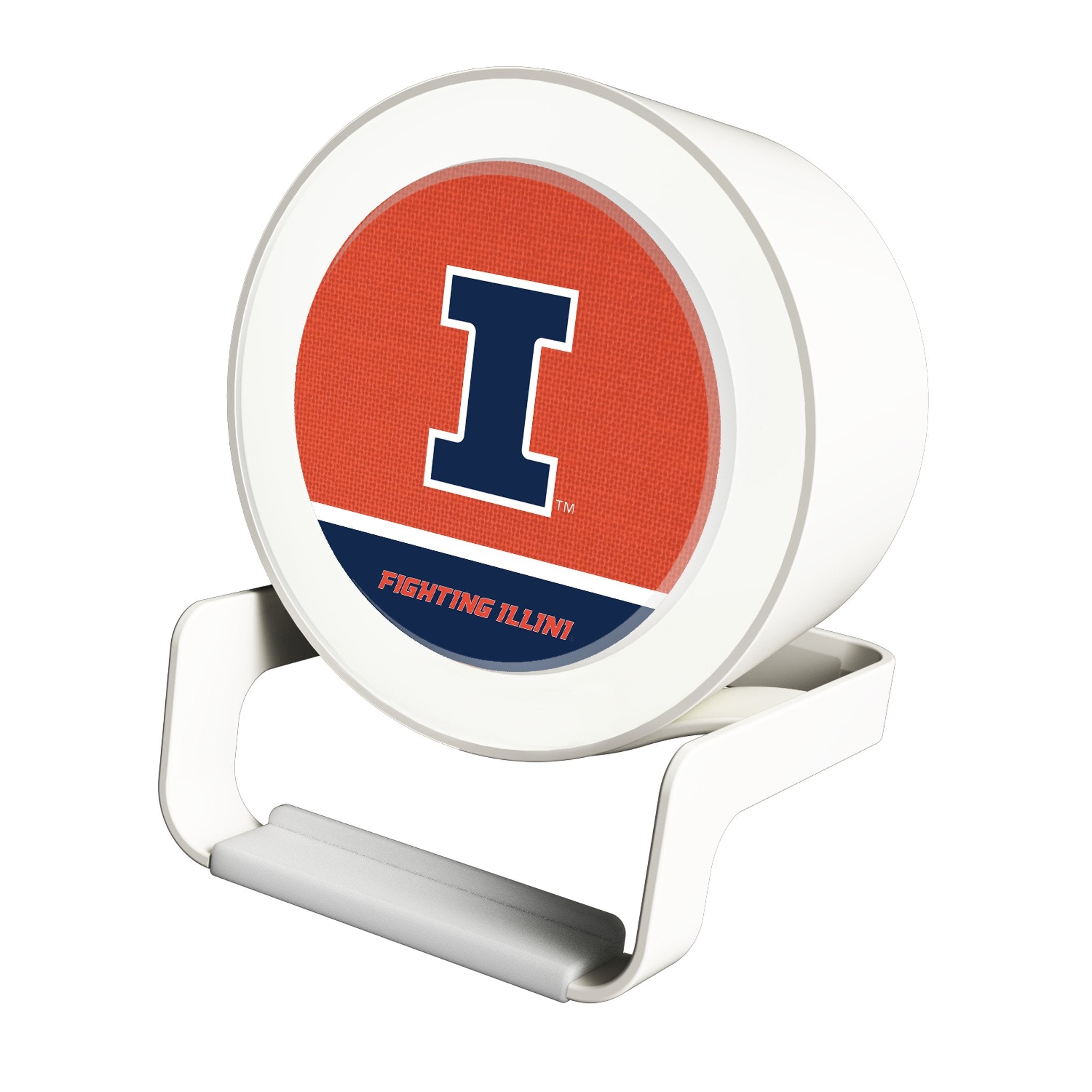 University of Illinois Fighting Illini Endzone Solid Night Light Charger and Bluetooth Speaker - Sports Gifts, Sports Memorabilia, Sports Collectibles, Fan Shop