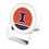 University of Illinois Fighting Illini Endzone Solid Night Light Charger and Bluetooth Speaker - Sports Gifts, Sports Memorabilia, Sports Collectibles, Fan Shop