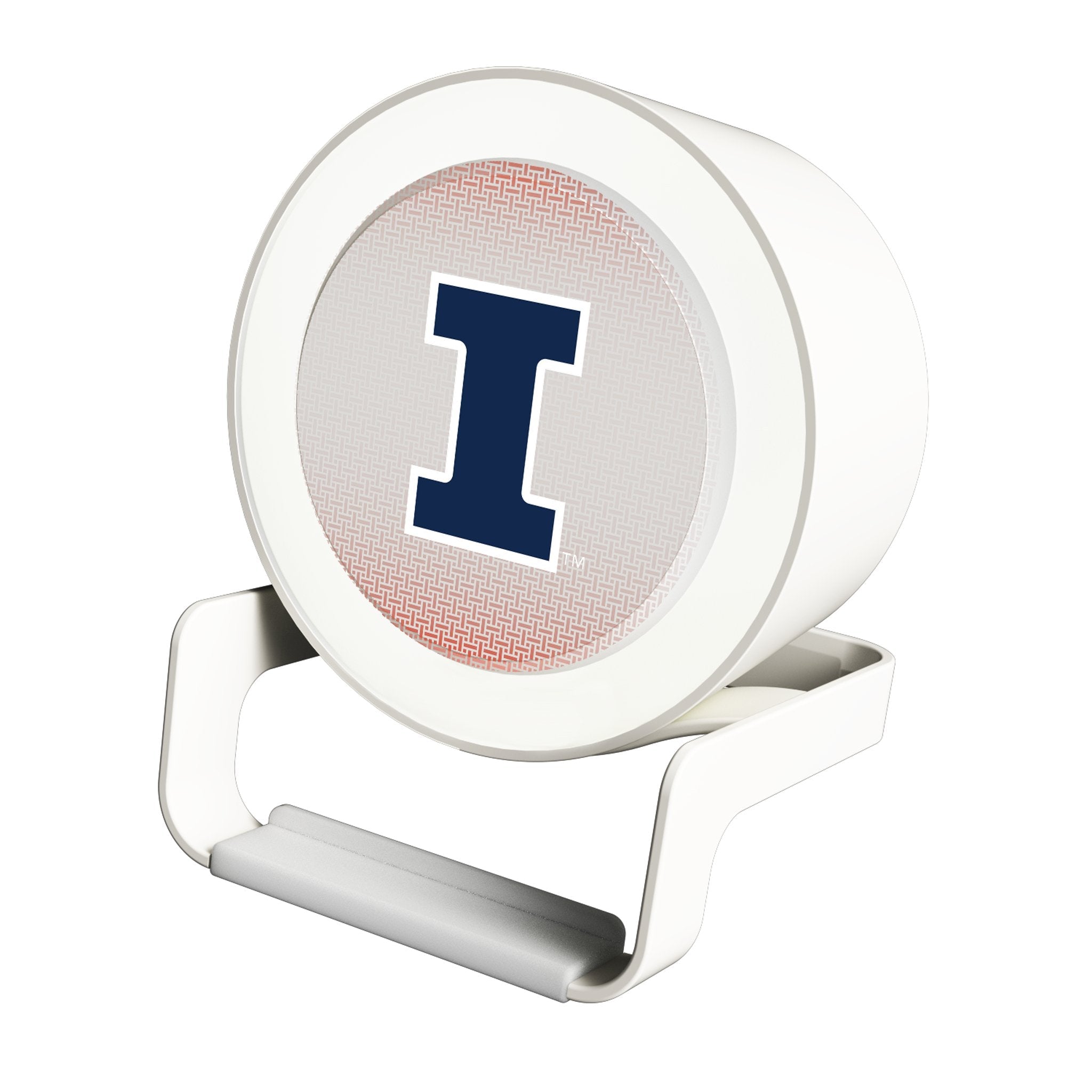 University of Illinois Fighting Illini Linen Night Light Charger and Bluetooth Speaker - Sports Gifts, Sports Memorabilia, Sports Collectibles, Fan Shop